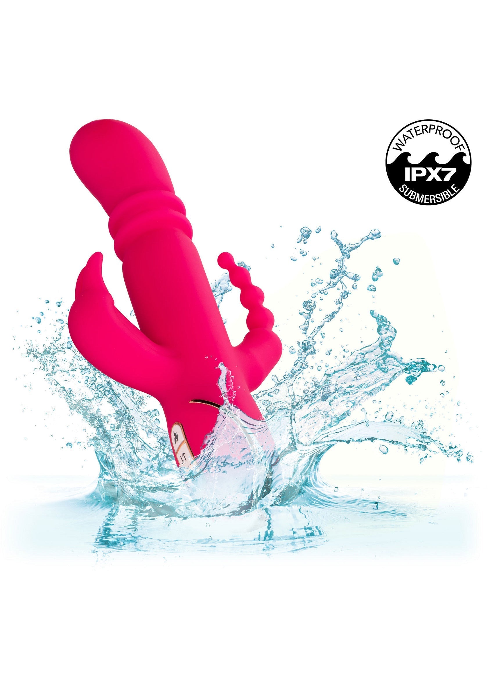CalExotics Heated Silicone Triple Rabbit
