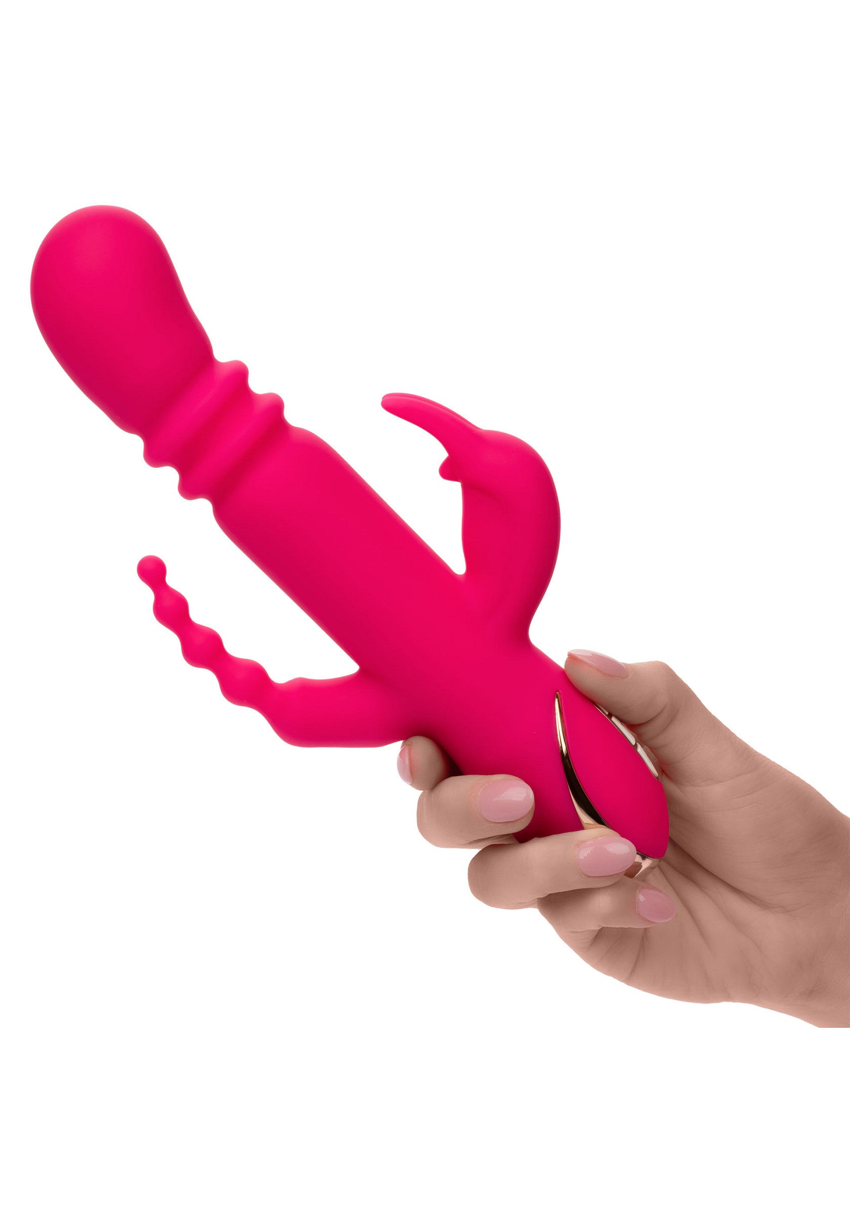 CalExotics Heated Silicone Triple Rabbit