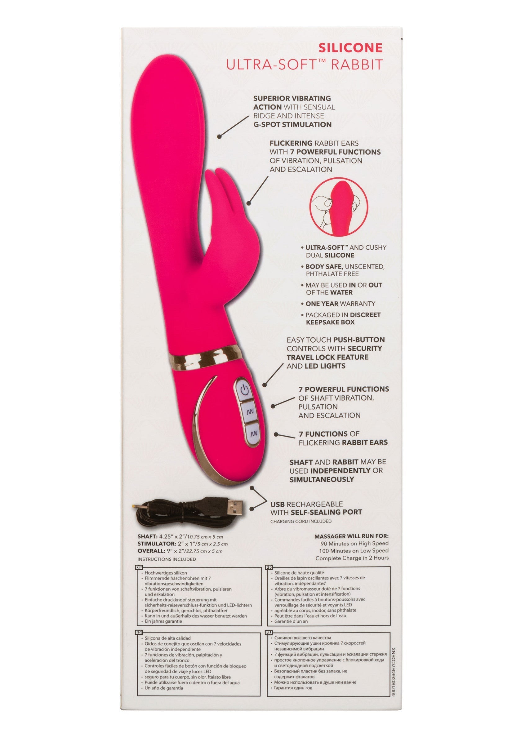CalExotics Silicone Ultra-Soft Rabbit