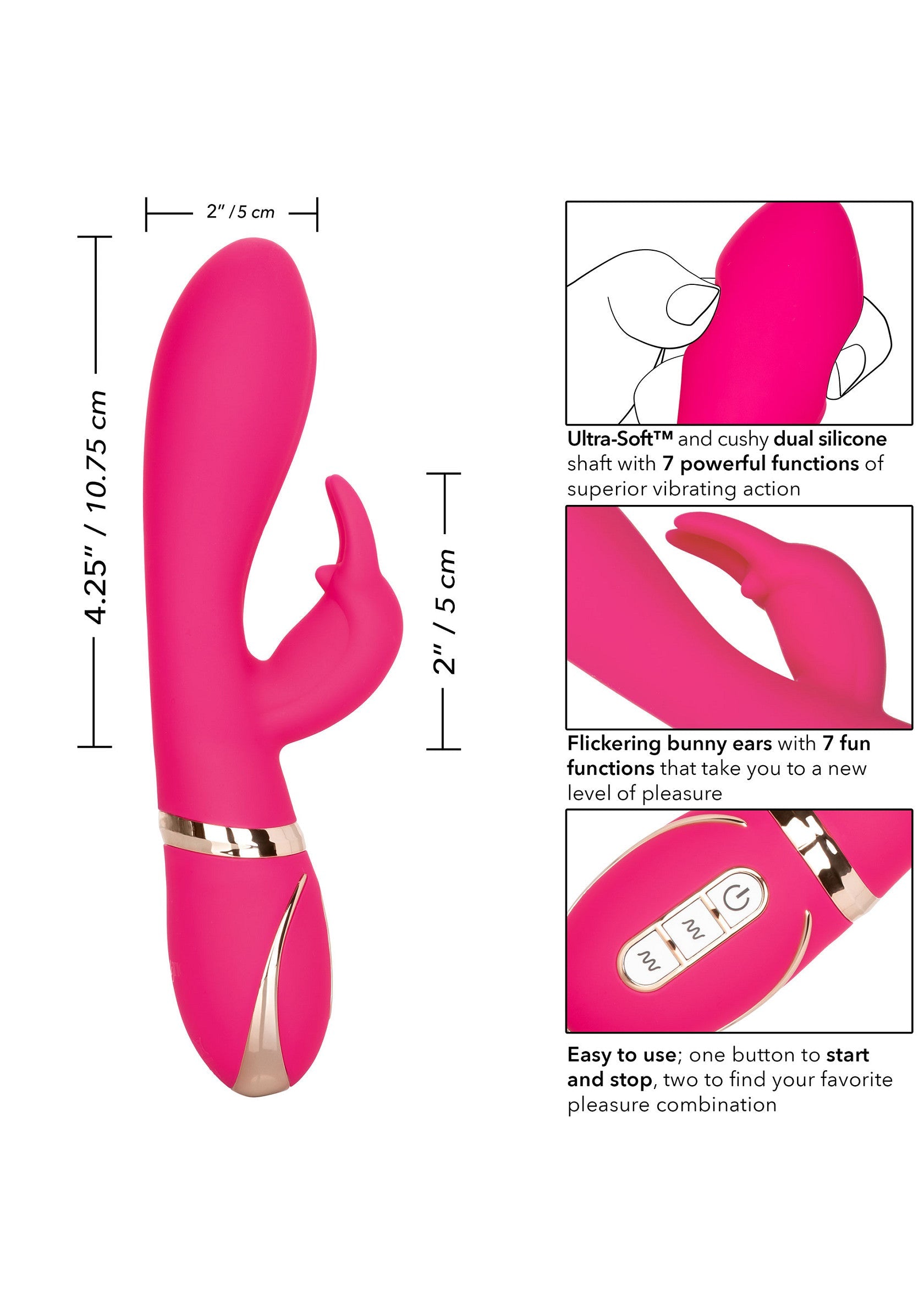 CalExotics Silicone Ultra-Soft Rabbit
