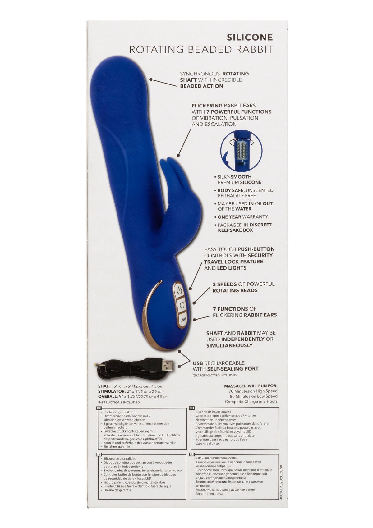 CalExotics Silicone Rotating Rabbit