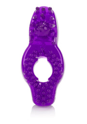Anneau vibrant violet texturé pour des sensations intenses.; Paarse vibrerende ring met textuur voor intense sensaties.; Textured purple vibrating ring for intense sensations.
