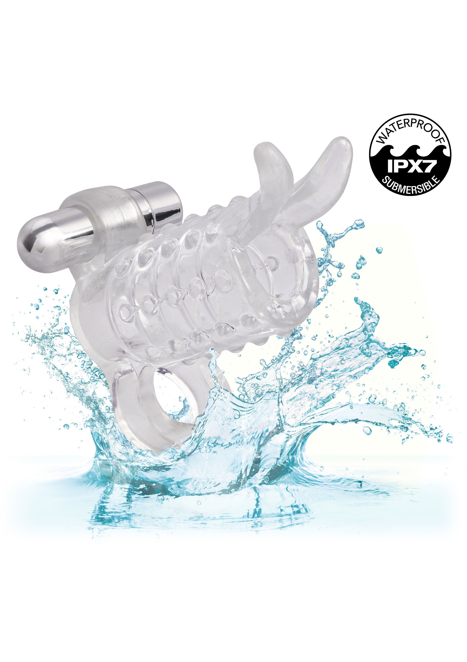 Anneau pénien vibrant étanche IPX7 pour des plaisirs intenses. Jouet sexuel parfait pour explorer de nouvelles sensations.; Waterdichte vibrerende penisring IPX7 voor intens genot. Perfect seksspeeltje om nieuwe sensaties te ontdekken.; Waterproof IPX7 vibrating cock ring for intense pleasure. Perfect sex toy for exploring new sensations.