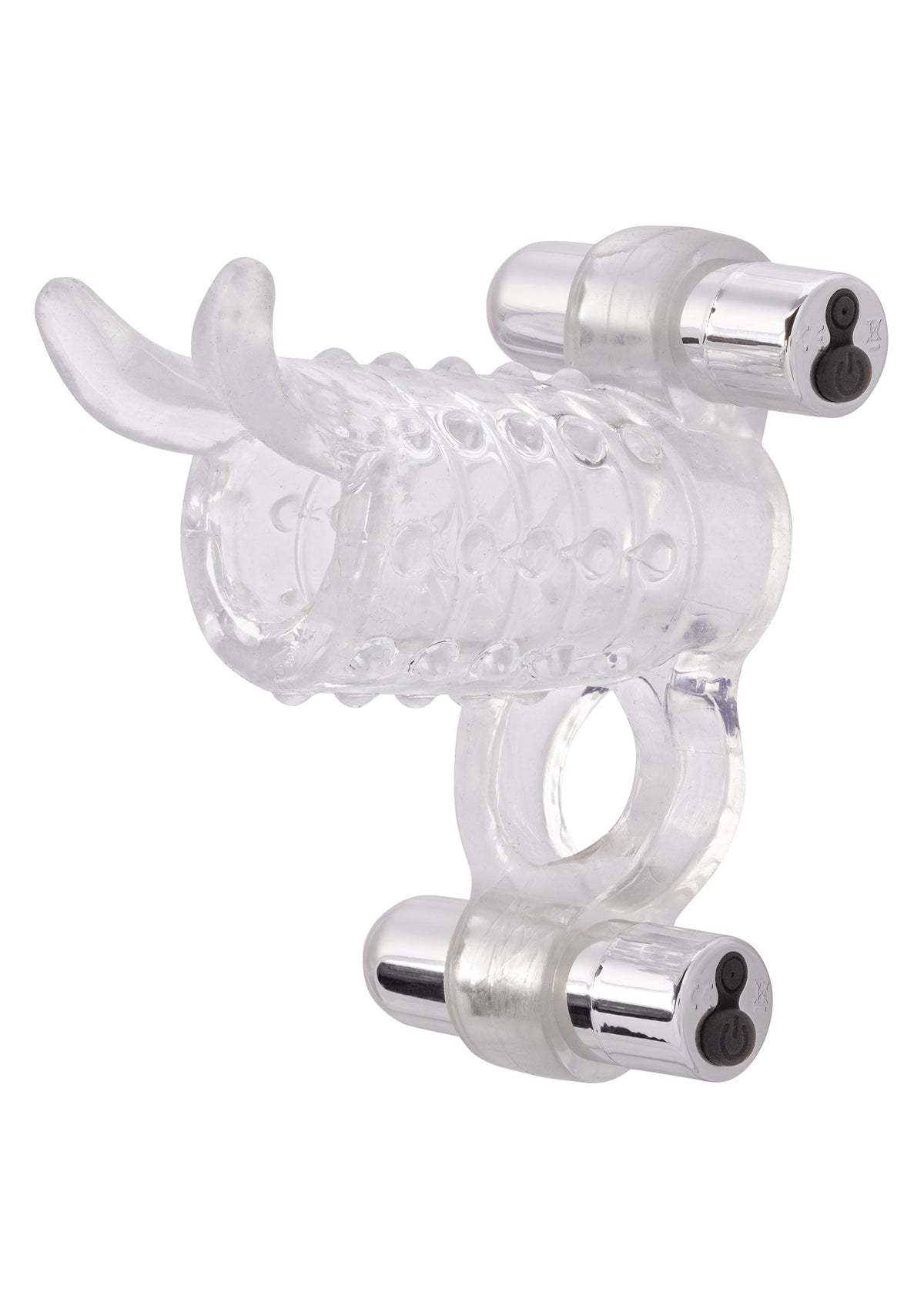 Améliorez votre plaisir avec ce stimulateur pénien transparent et vibrant pour des sensations intenses.; Verbeter je plezier met deze transparante en vibrerende penisstimulator voor intense sensaties.; Enhance your pleasure with this transparent, vibrating penis enhancer for intense sensations.