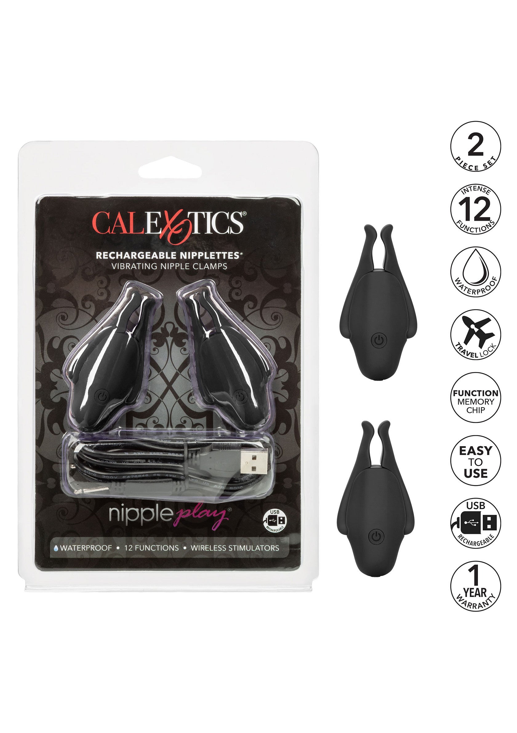 CalExotics Rechargeable Nipplettes