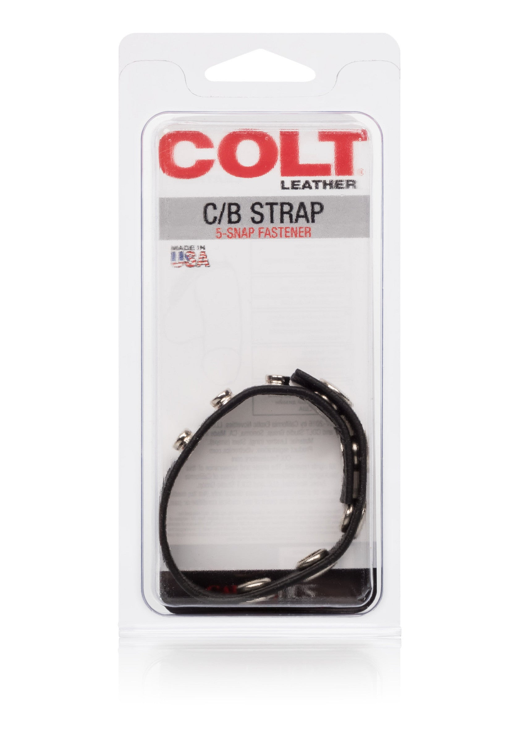 CalExotics COLT Leather C/B Strap 5-snap