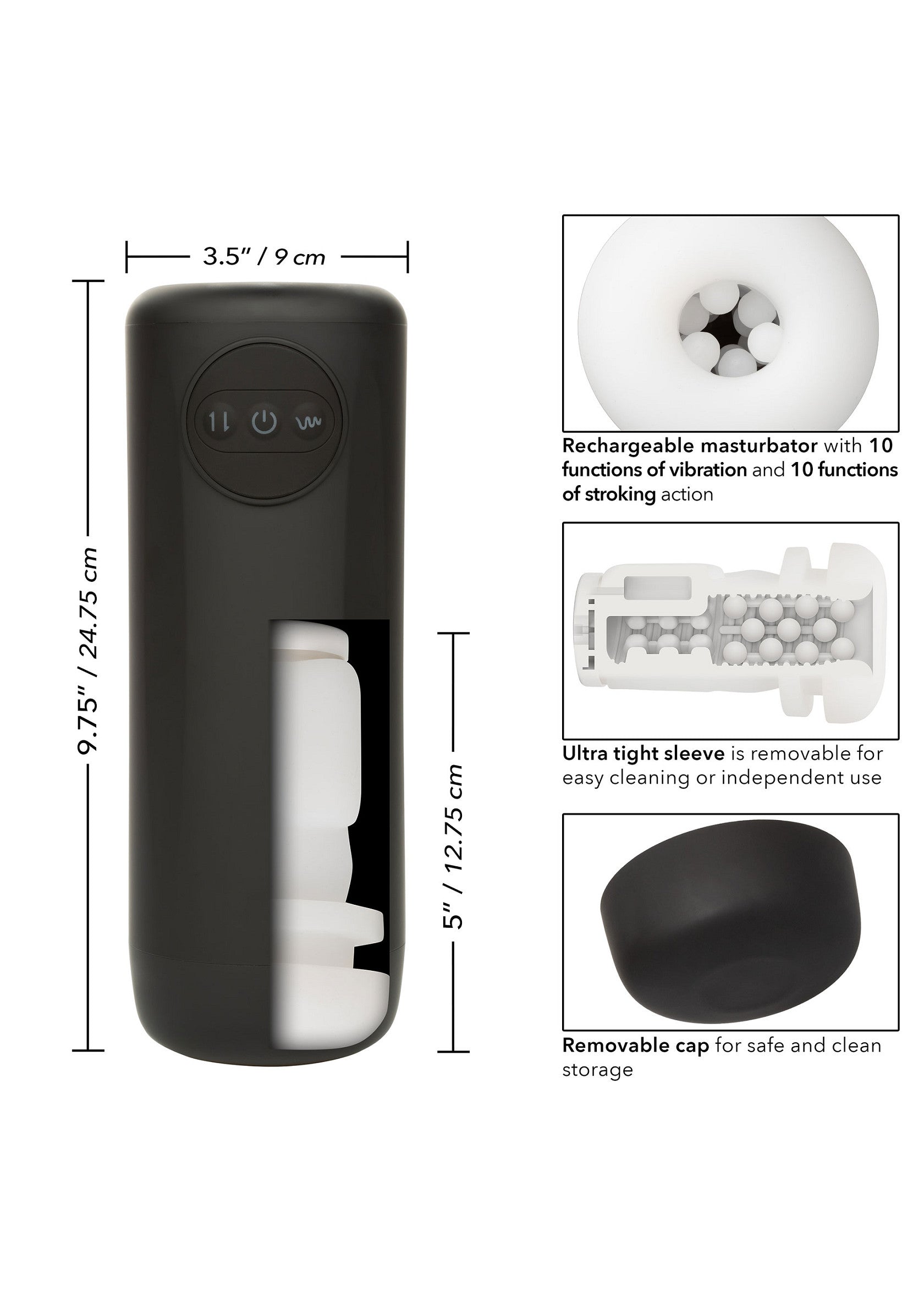 CalExotics Vibrating & Thrusting Stroker