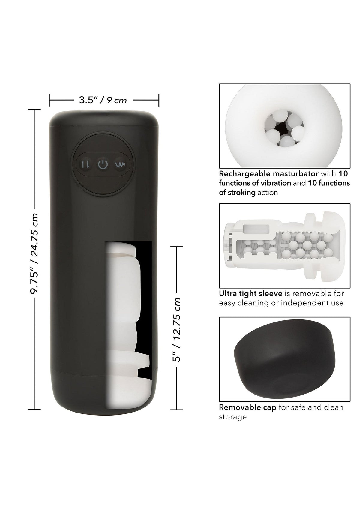 CalExotics Vibrating & Thrusting Stroker