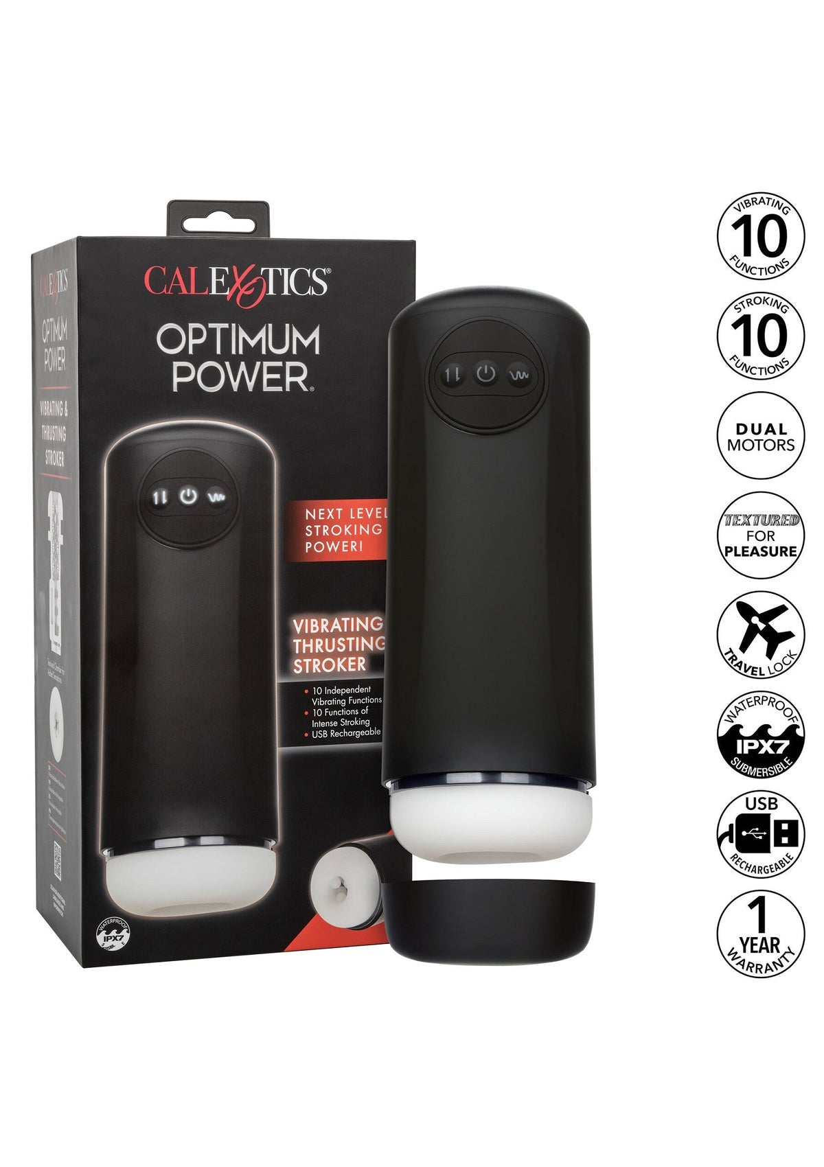 CalExotics Vibrating & Thrusting Stroker