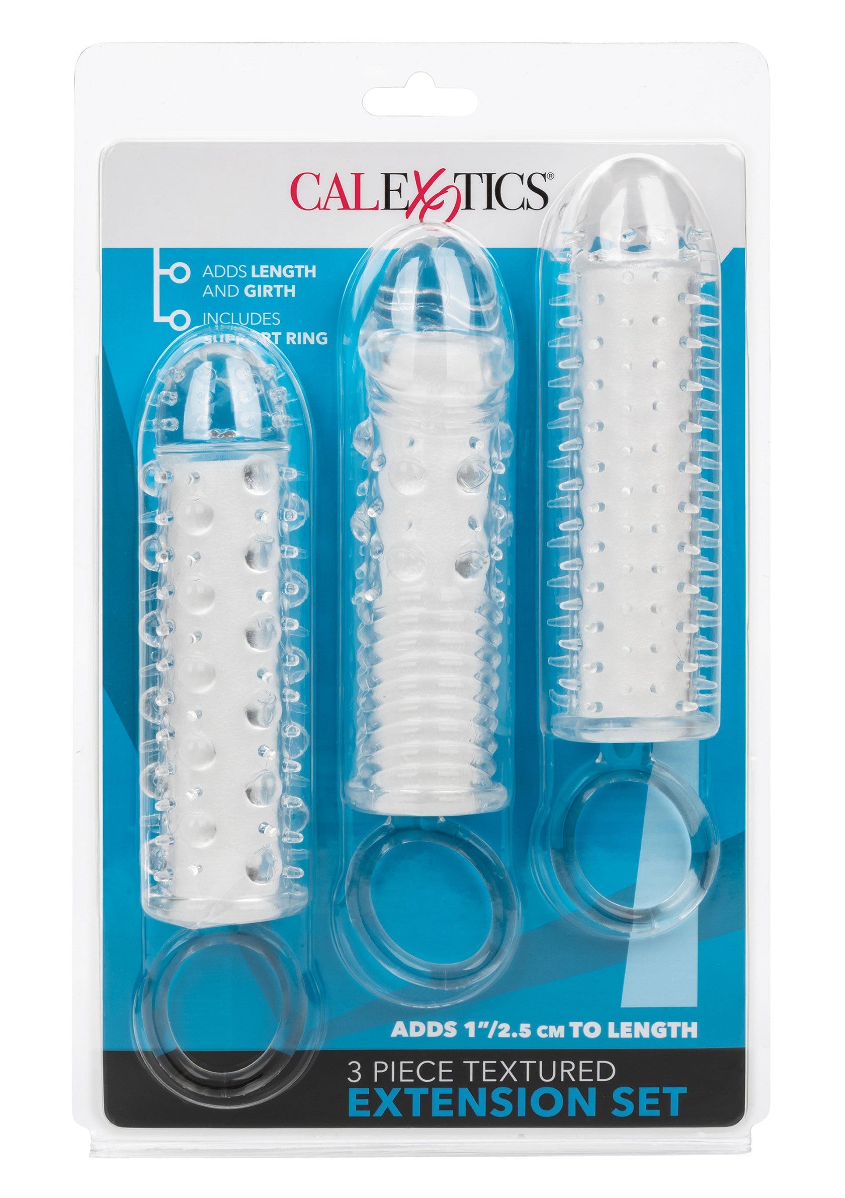 CalExotics Textured Extension Set 3 pcs
