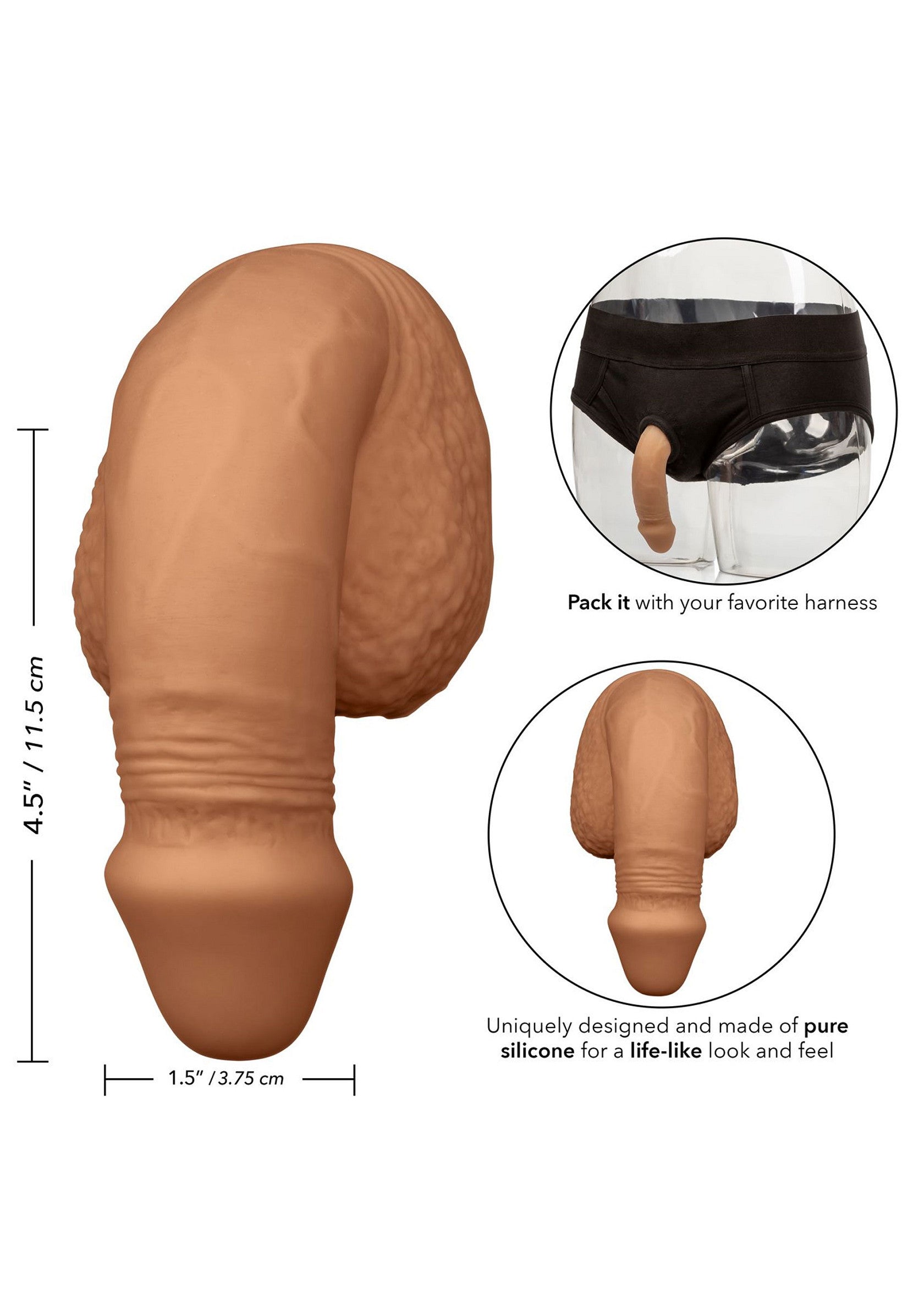 CalExotics 5 inch Silicone Packing Penis