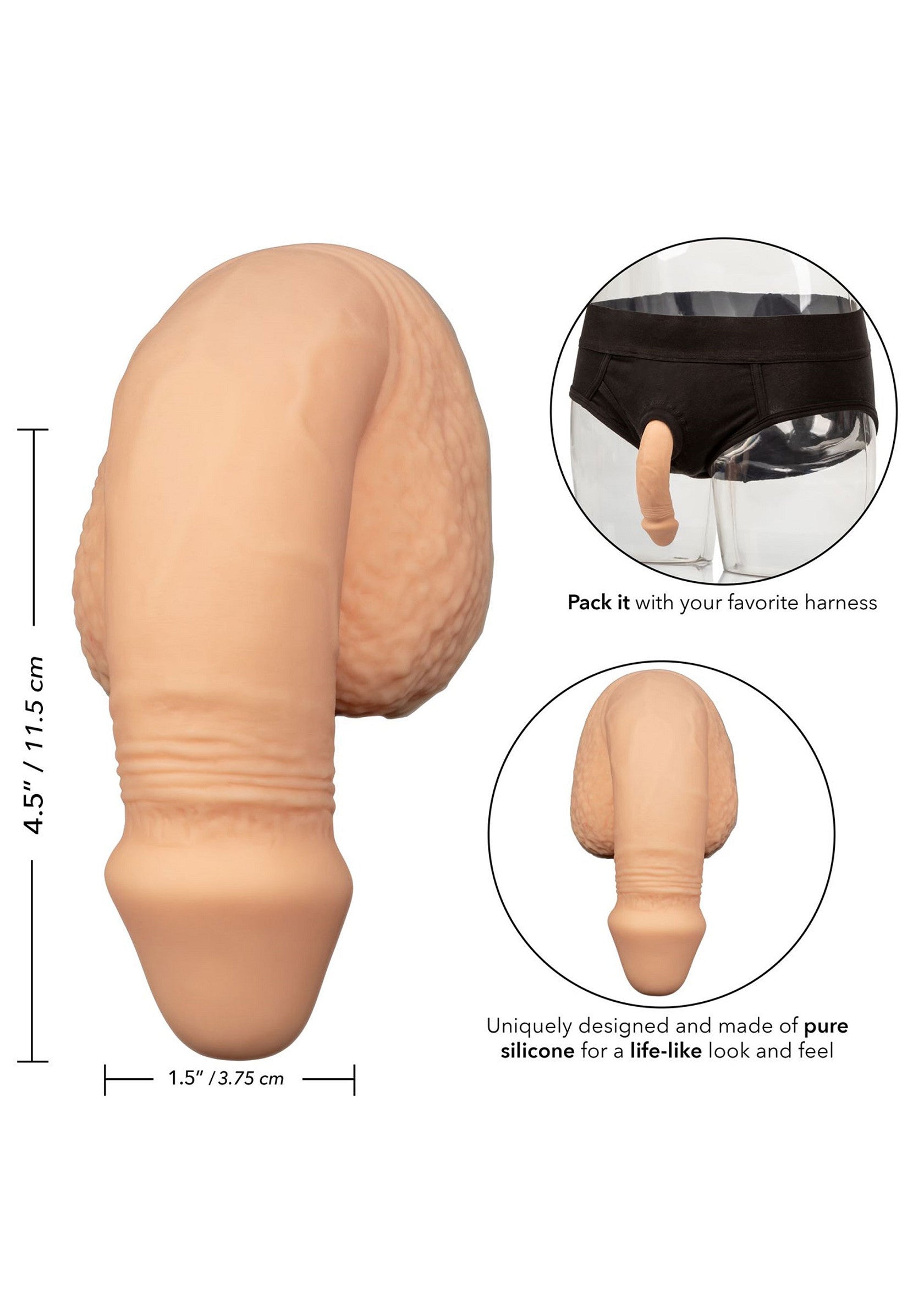 CalExotics 5 inch Silicone Packing Penis