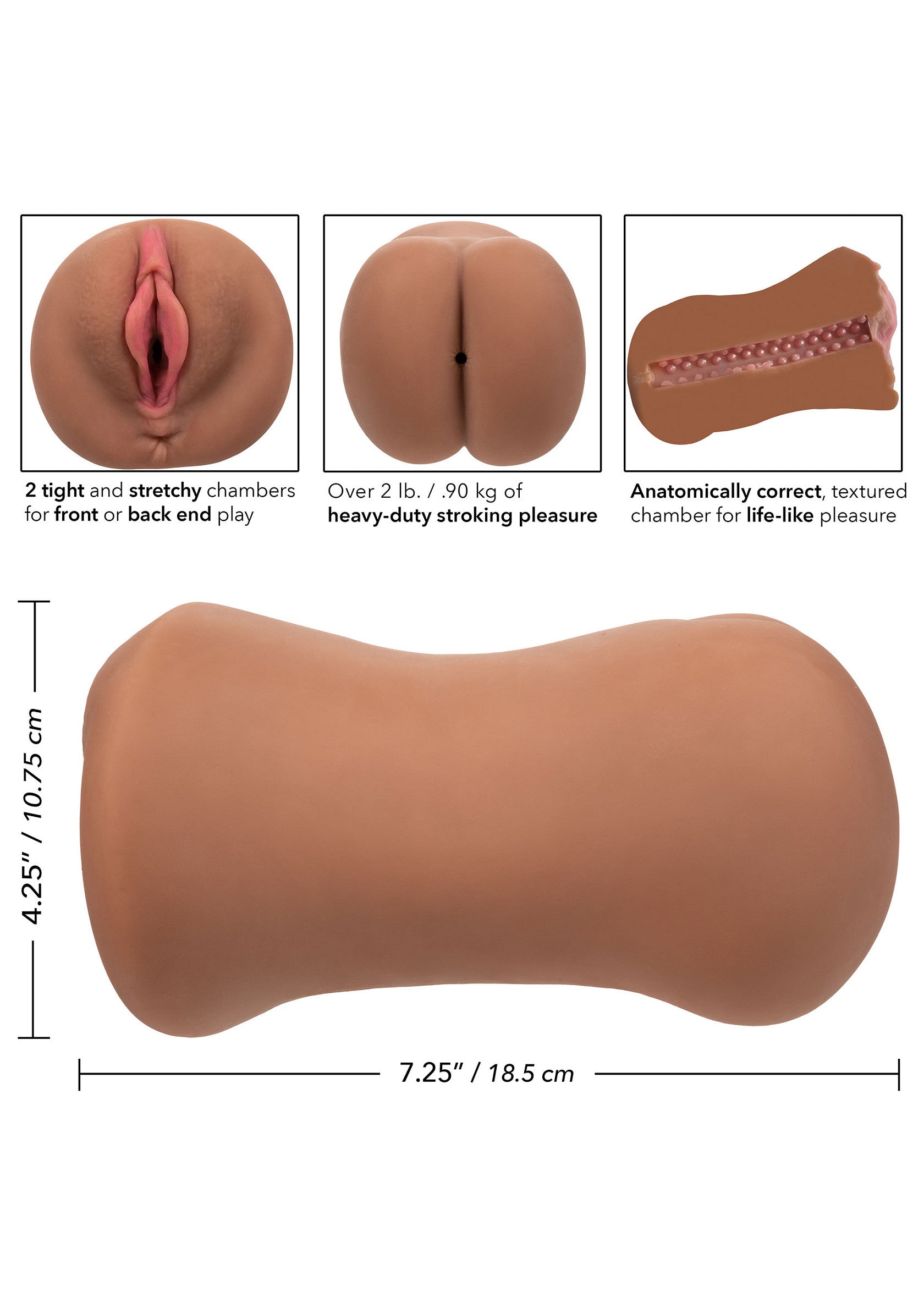 CalExotics Stroke It Dual Entry Pussy Ass