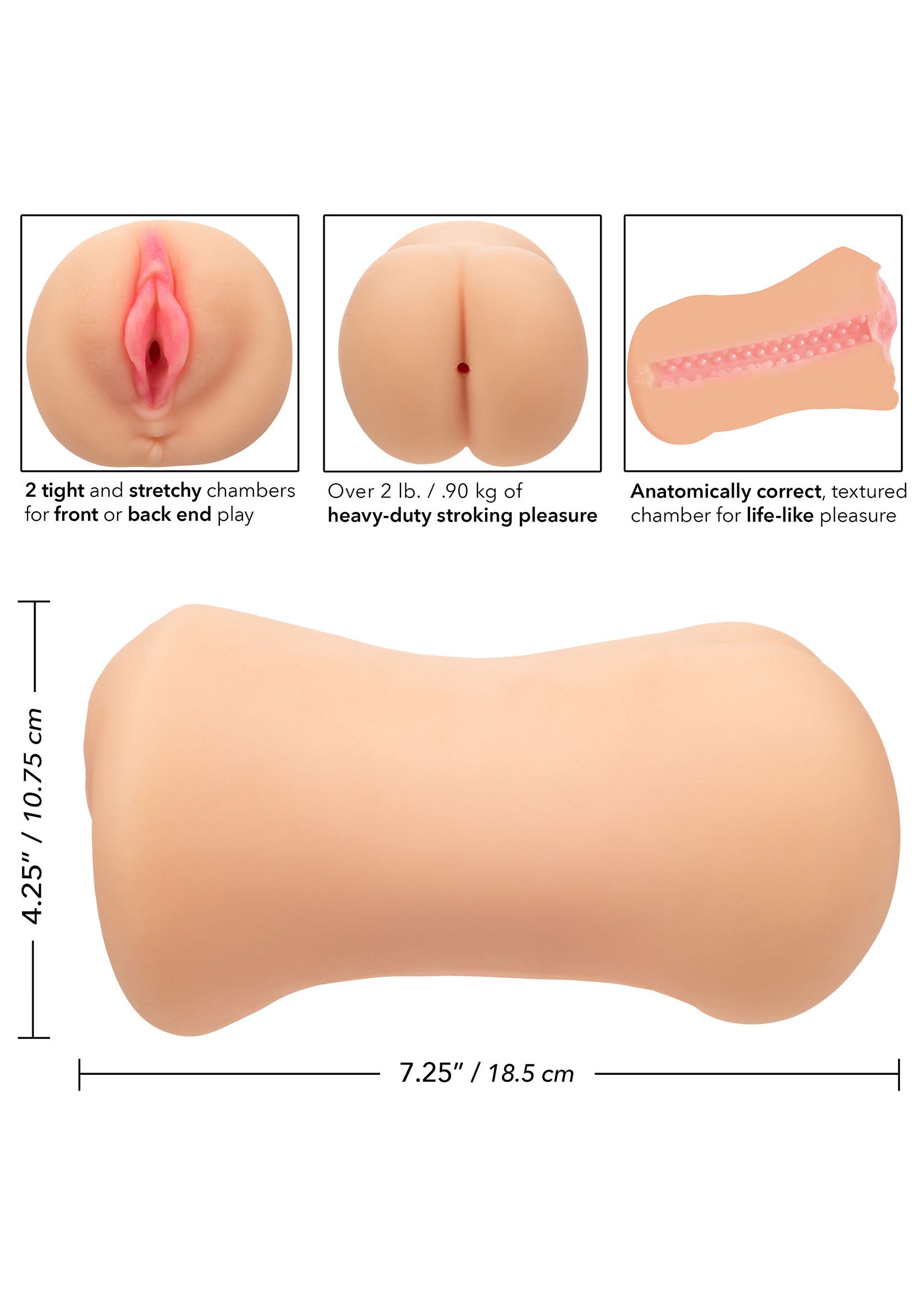 CalExotics Stroke It Dual Entry Pussy Ass