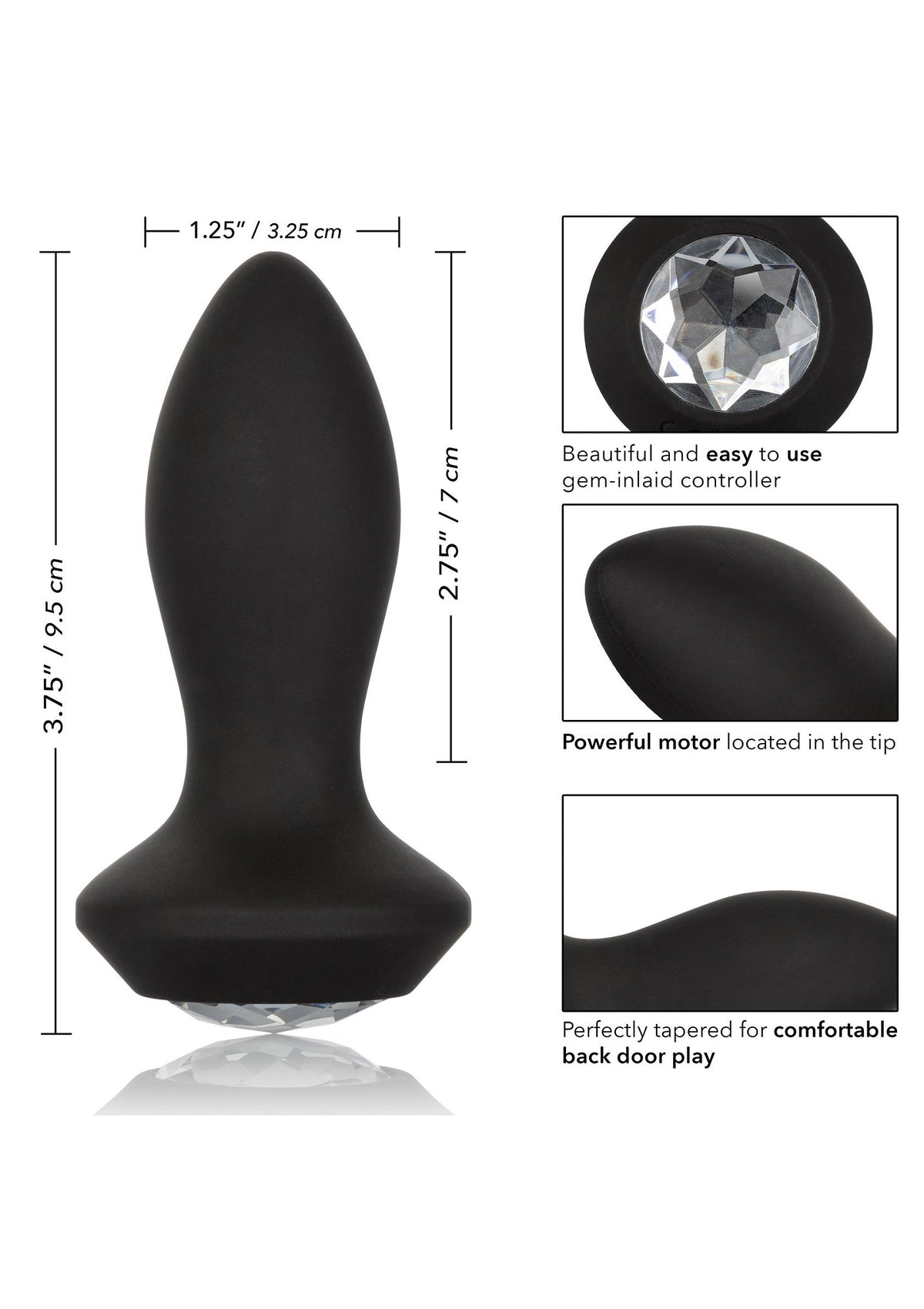 CalExotics Vibrating Petite Crystal Probe