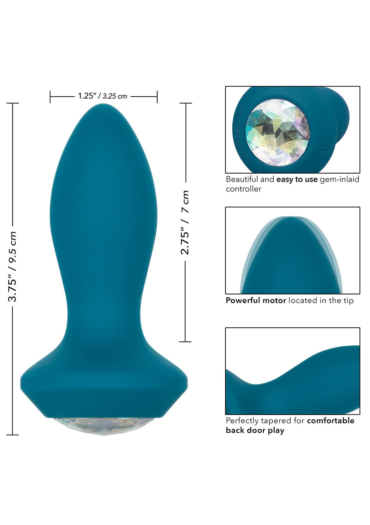 CalExotics Vibrating Petite Crystal Probe