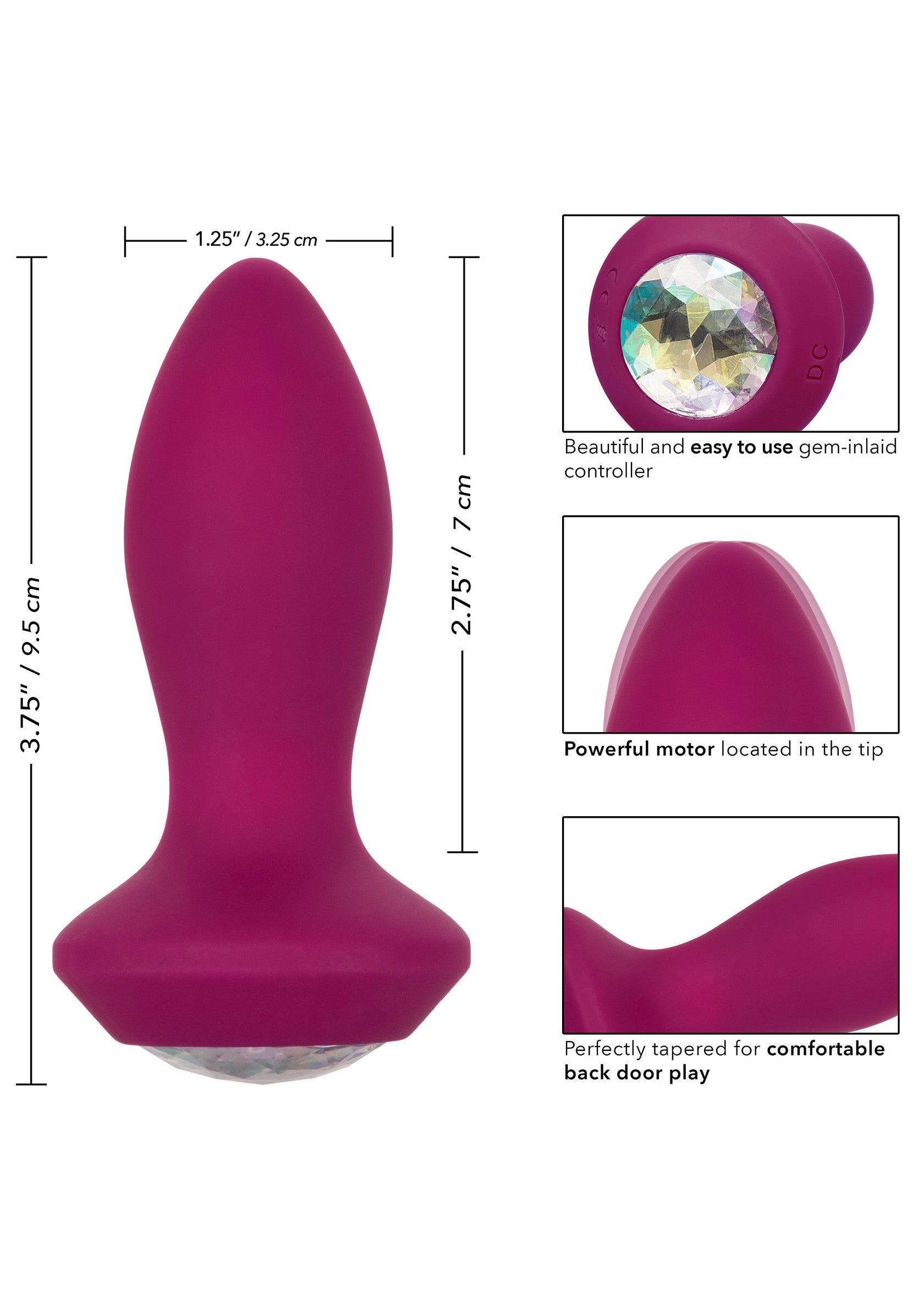 CalExotics Vibrating Petite Crystal Probe