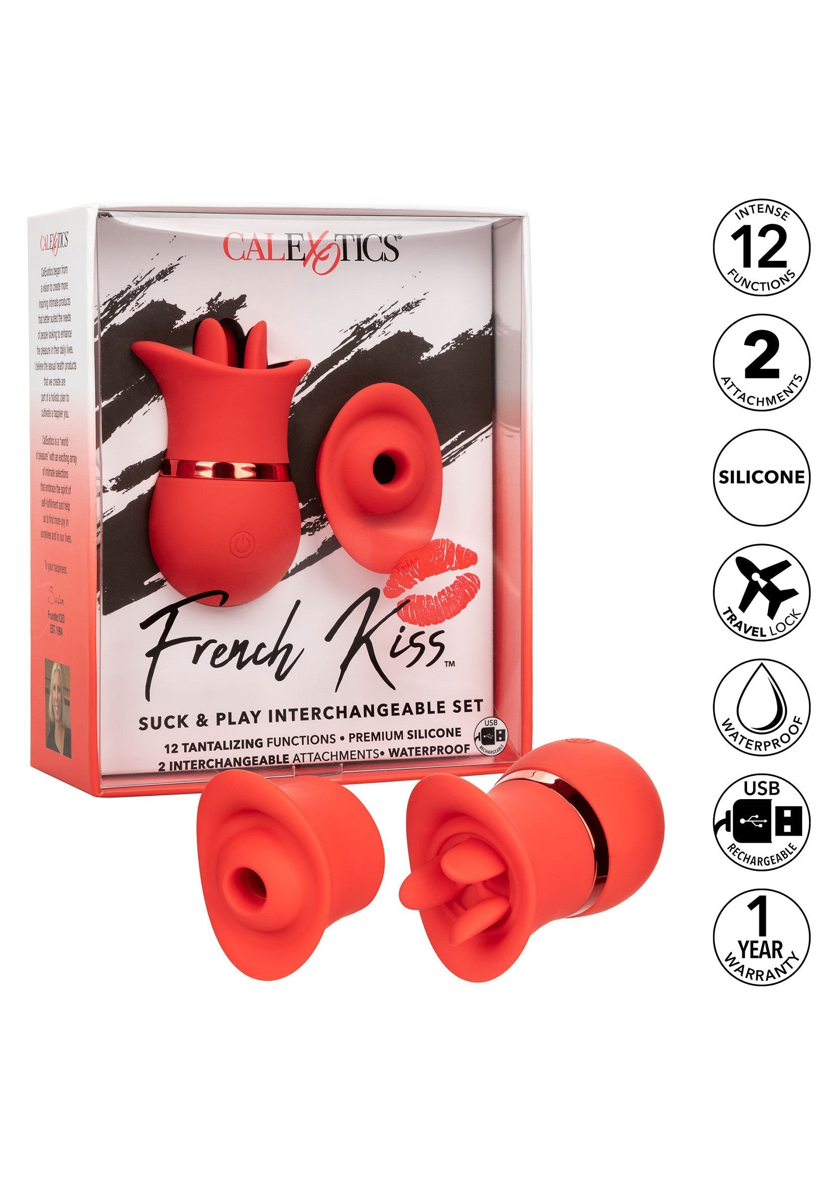 CalExotics French Kiss Suck & Play Set