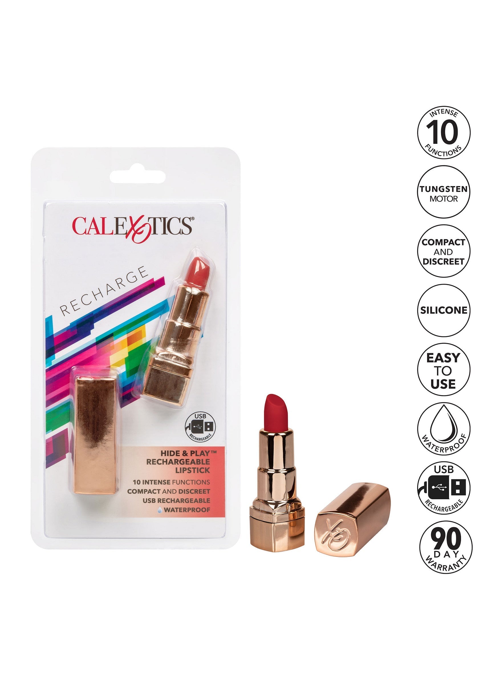 CalExotics Hide & Play Lipstick Rechargeable