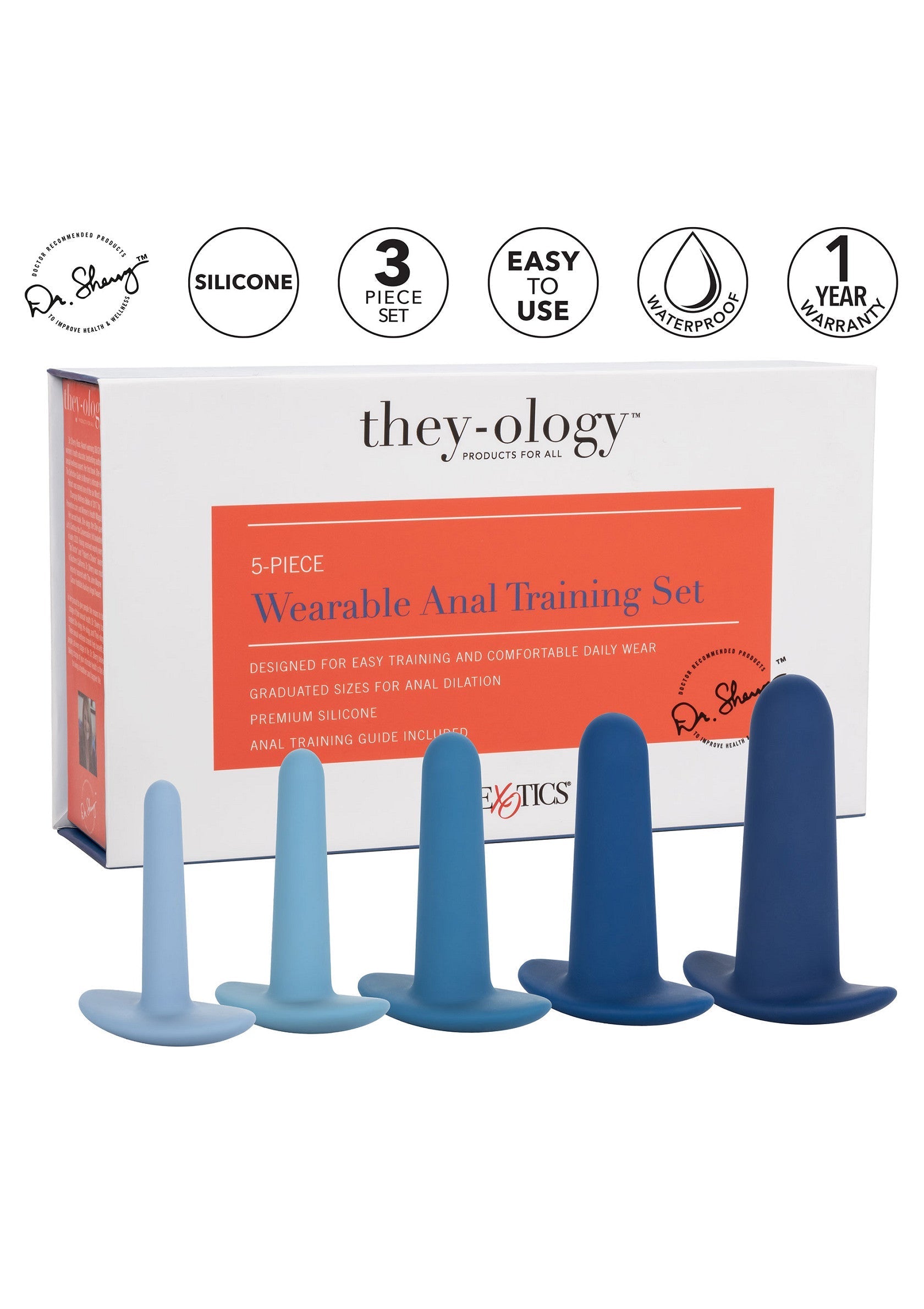 CalExotics Wearable Anal Training Set 5 pcs