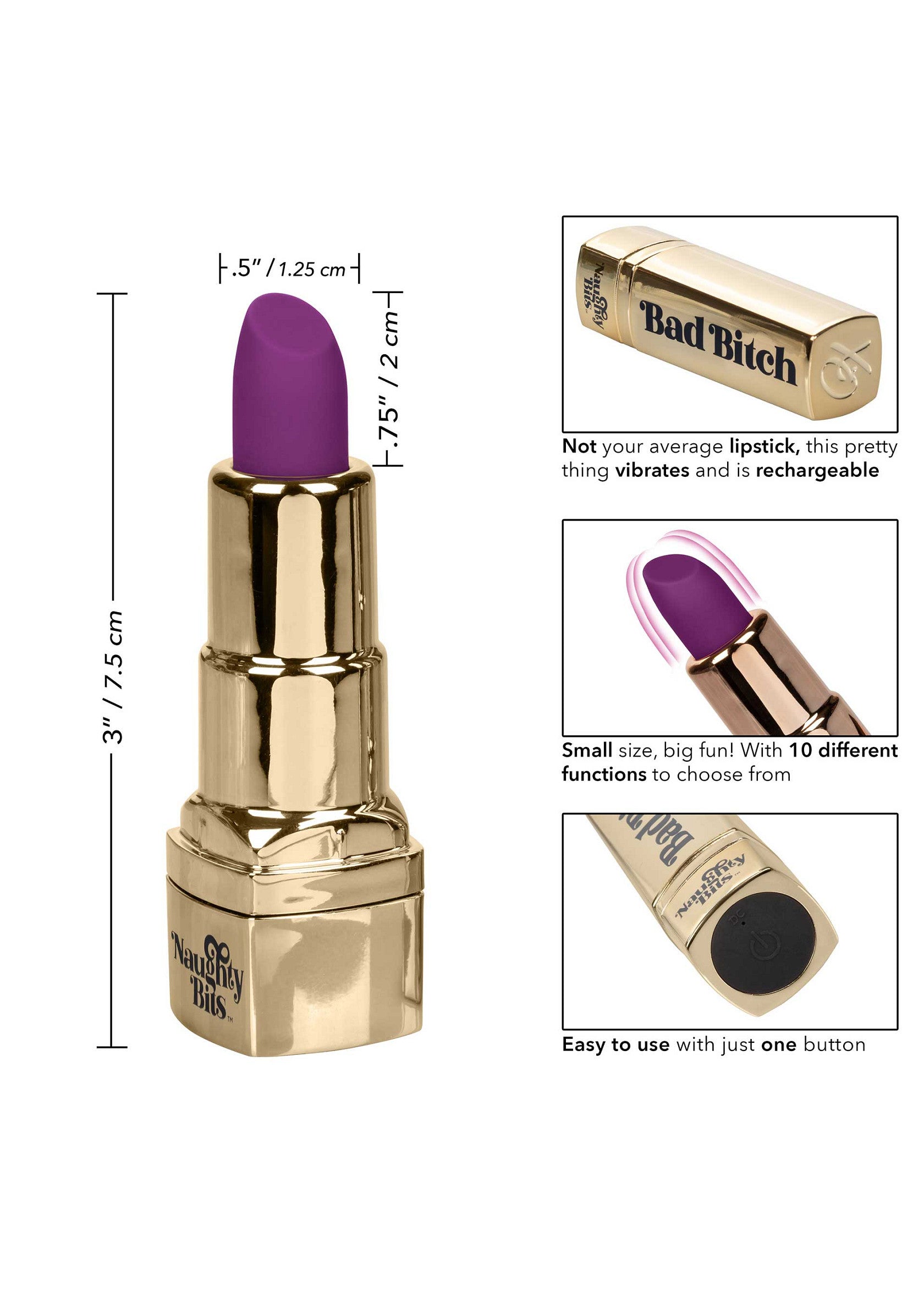 CalExotics Bad Bitch Lipstick Vibrator