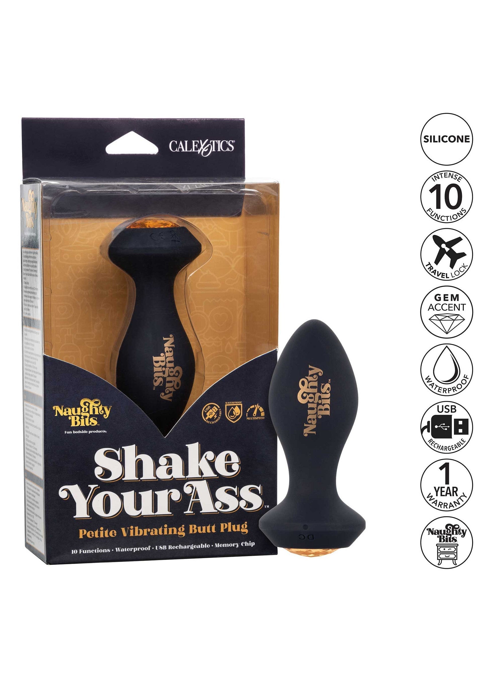 CalExotics Shake Your Ass Vibrating Butt Plug