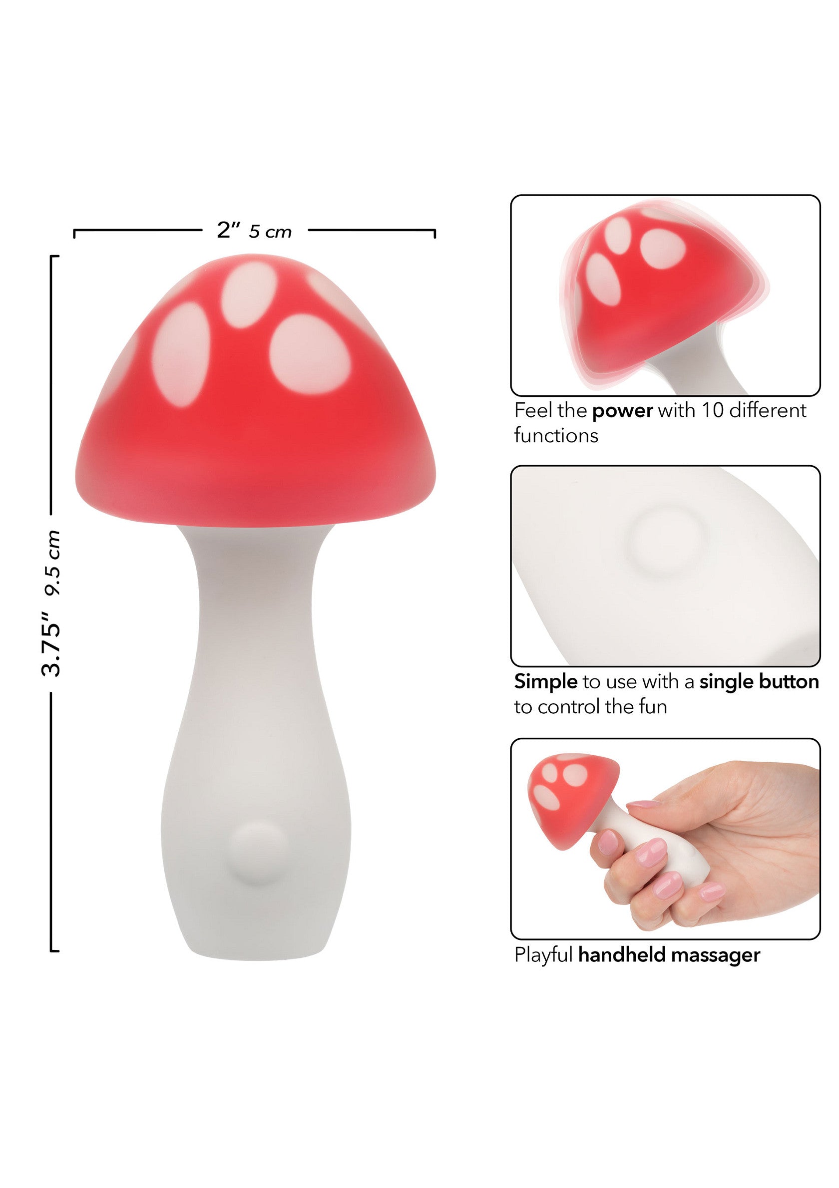 CalExotics Muff Shroom Playful Massager