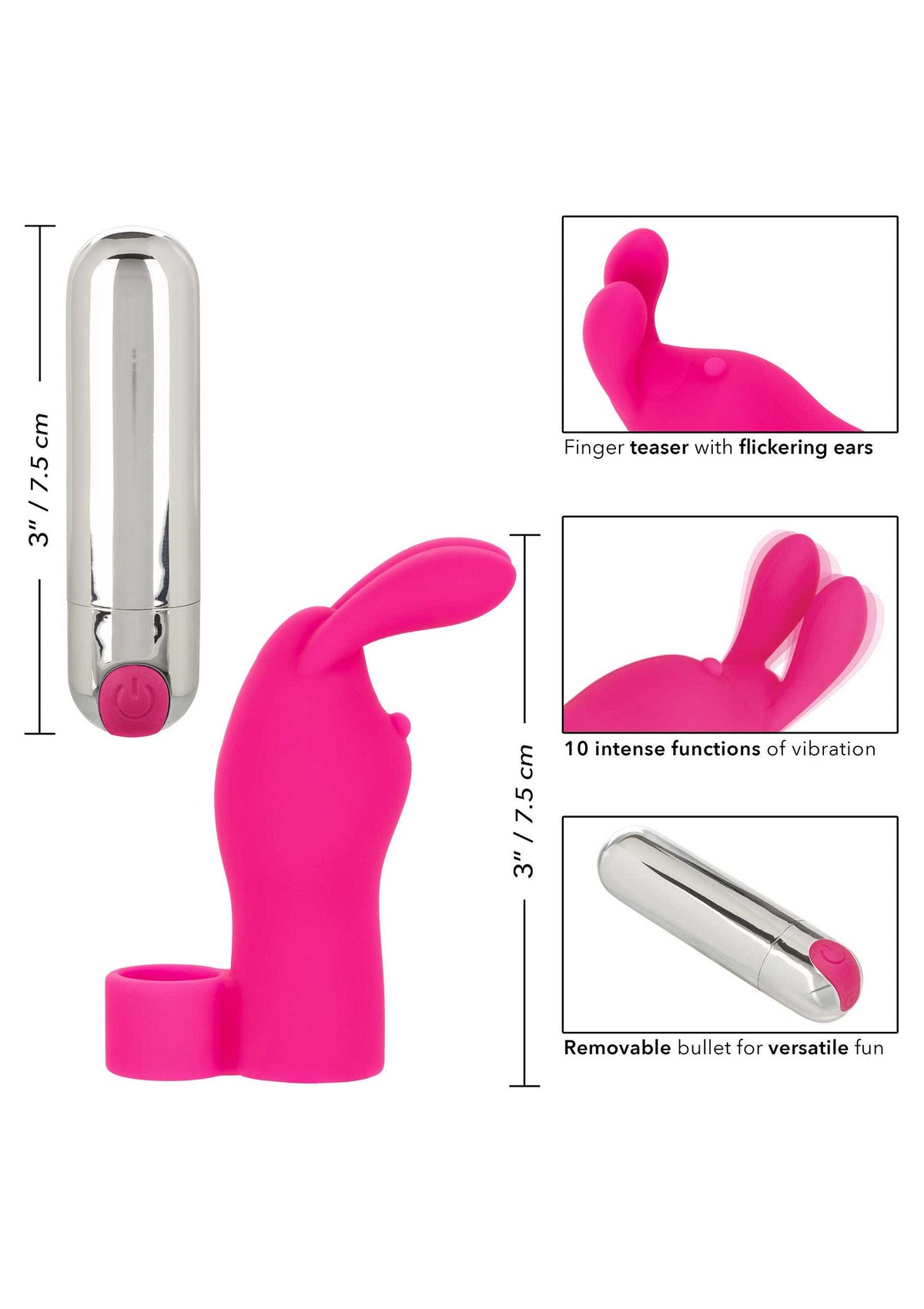 CalExotics Rechargeable Finger Bunny