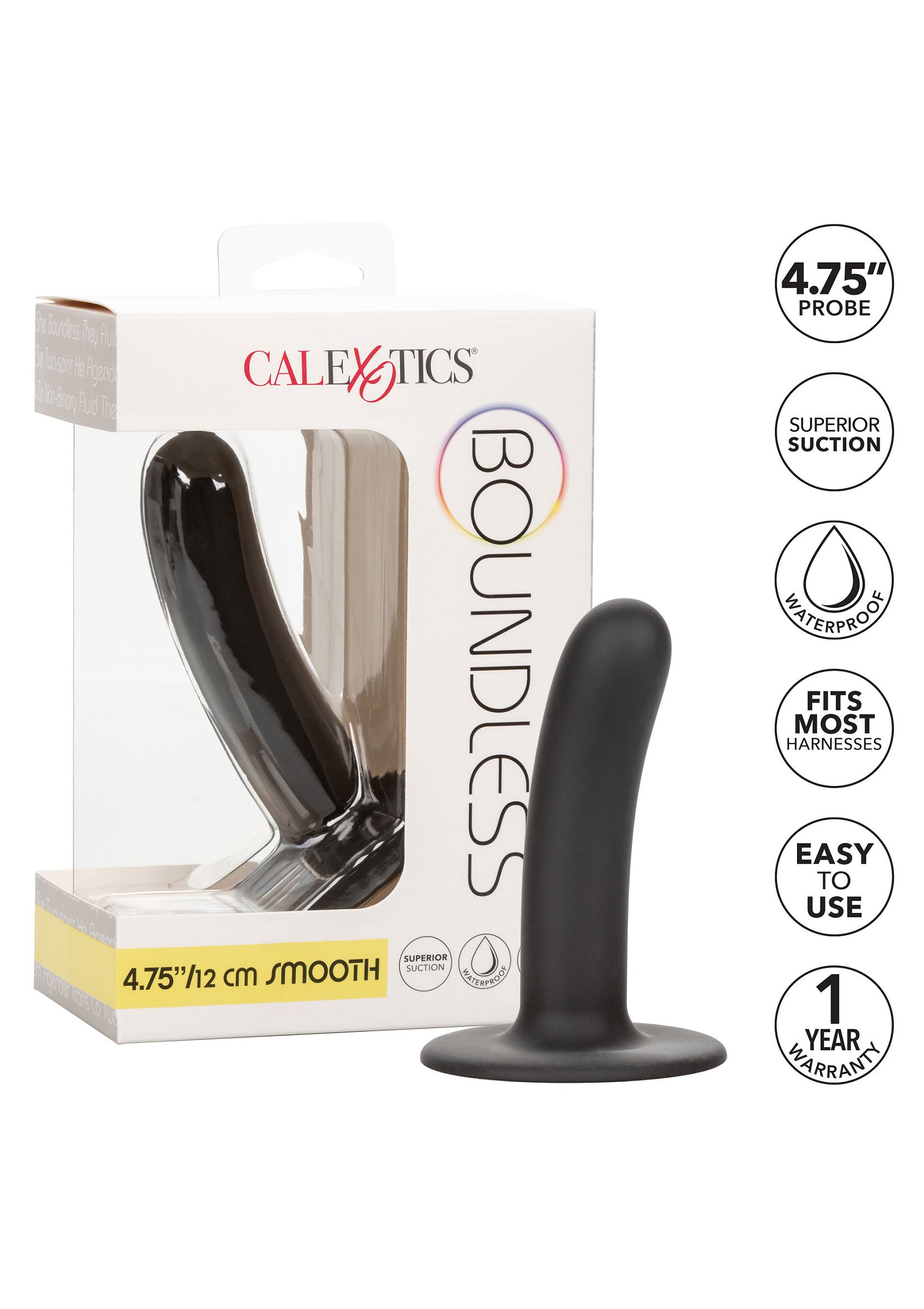 CalExotics Boundless 4.75 inch / 12 cm Smooth