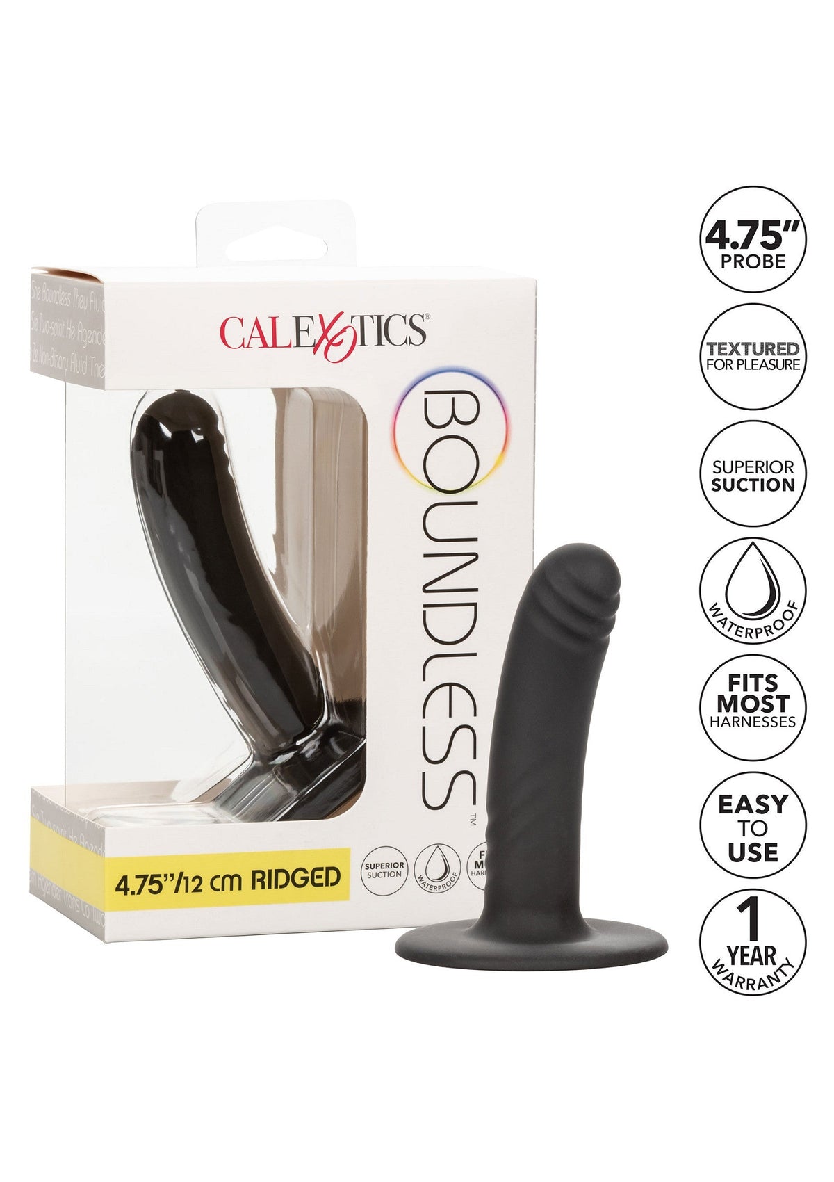 CalExotics Boundless 4.75 inch / 12 cm Ridged