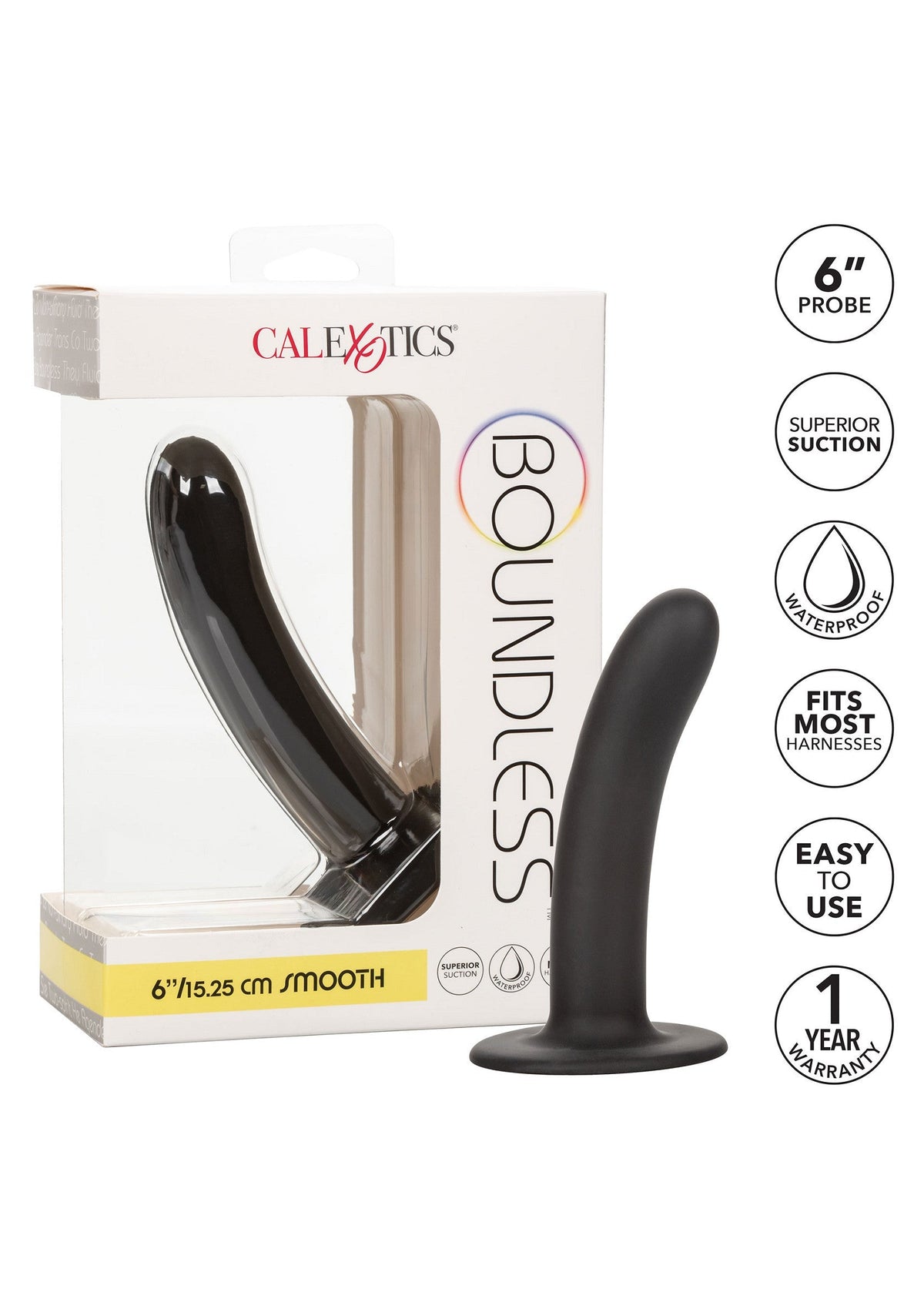 CalExotics Boundless 6 inch / 15.25 cm Smooth