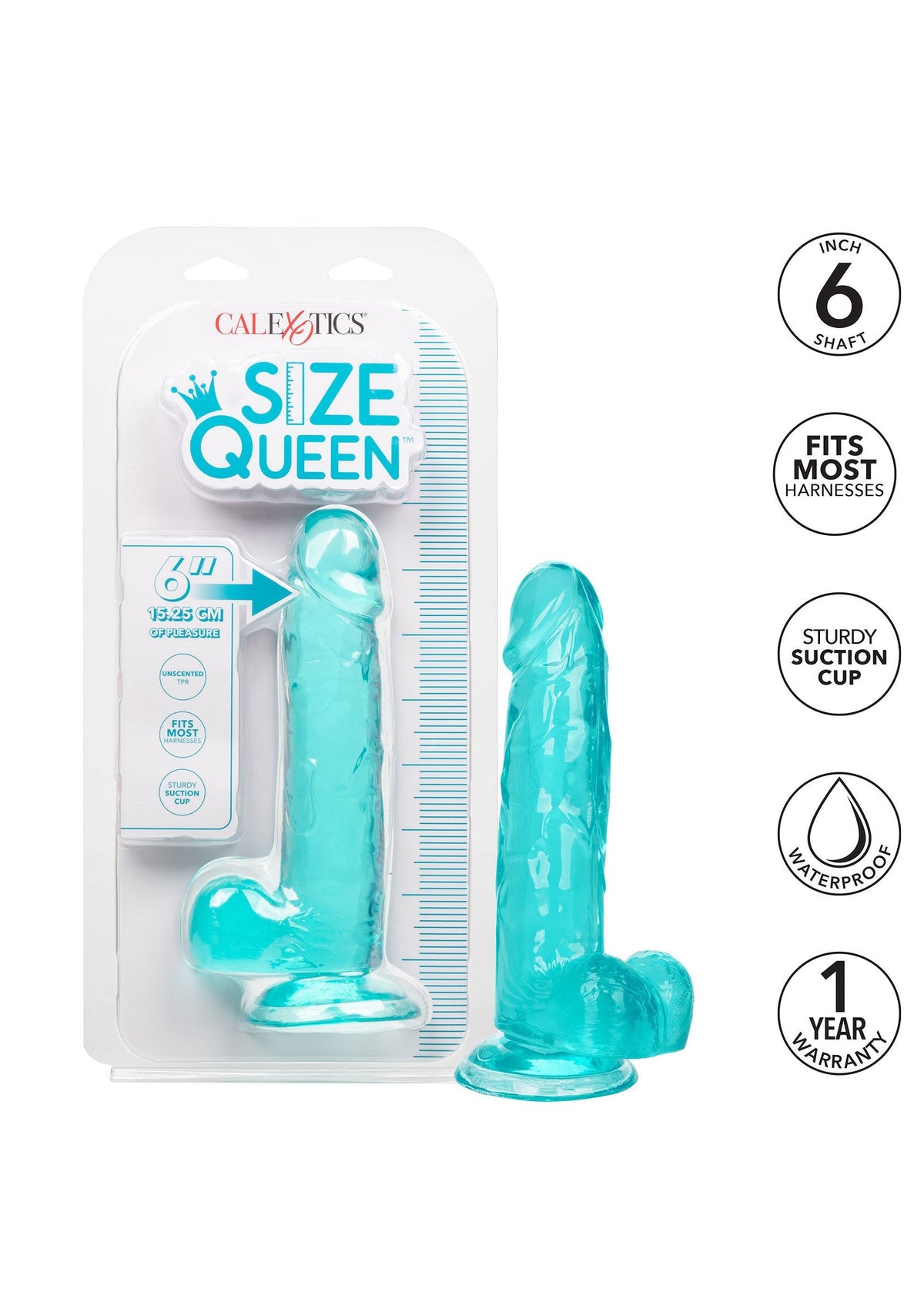 CalExotics Queen Size Dong 6 inch