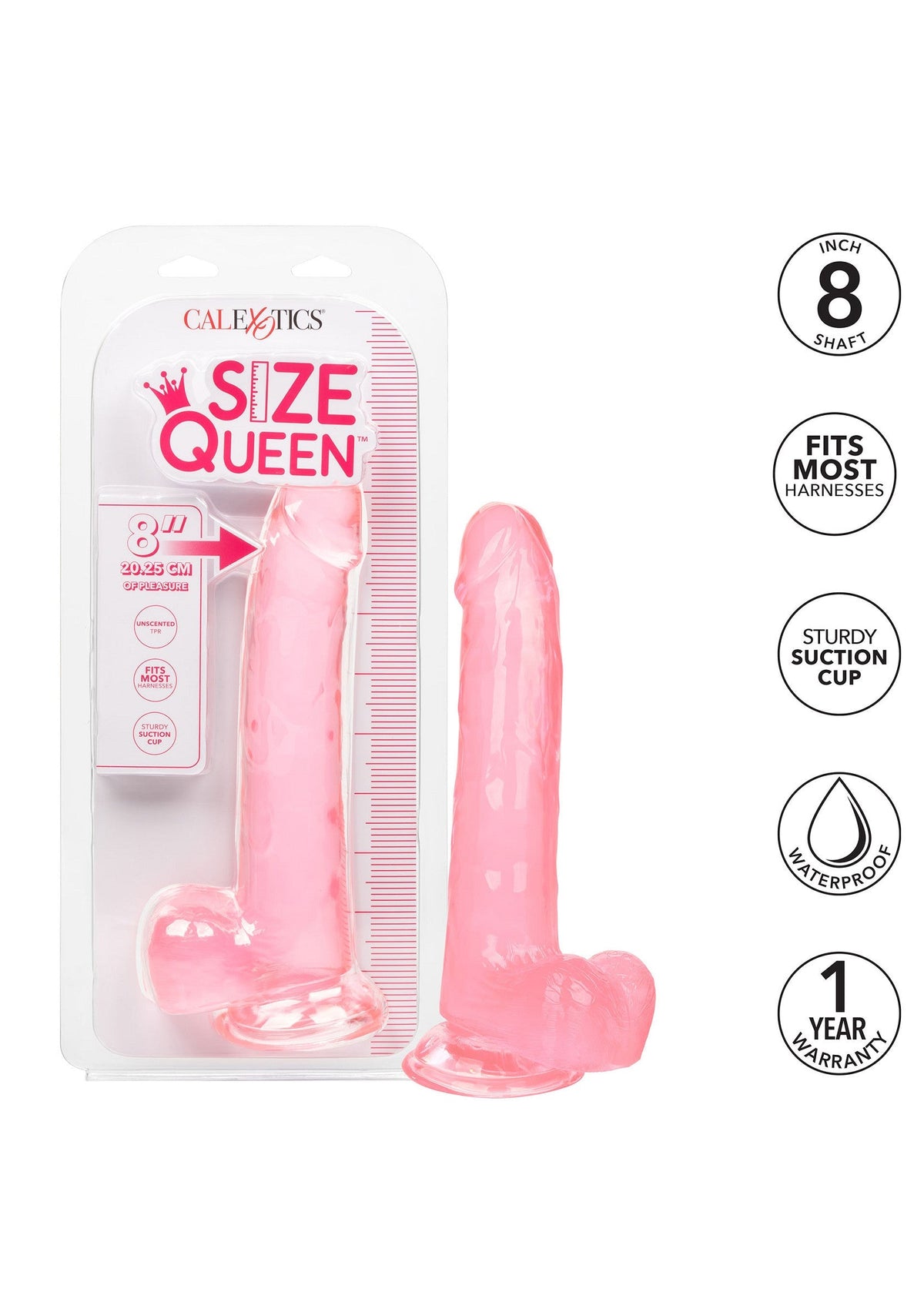 CalExotics Queen Size Dong 8 inch