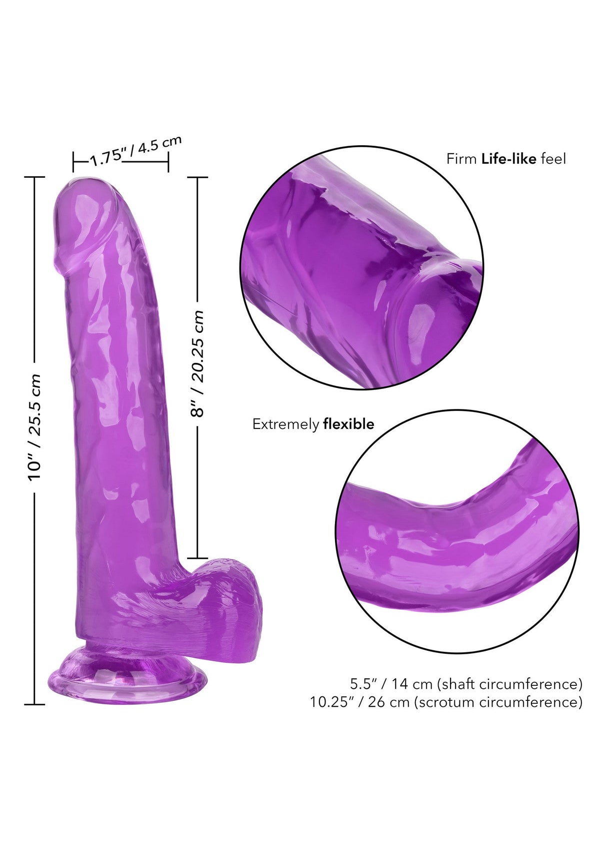 CalExotics Queen Size Dong 8 inch