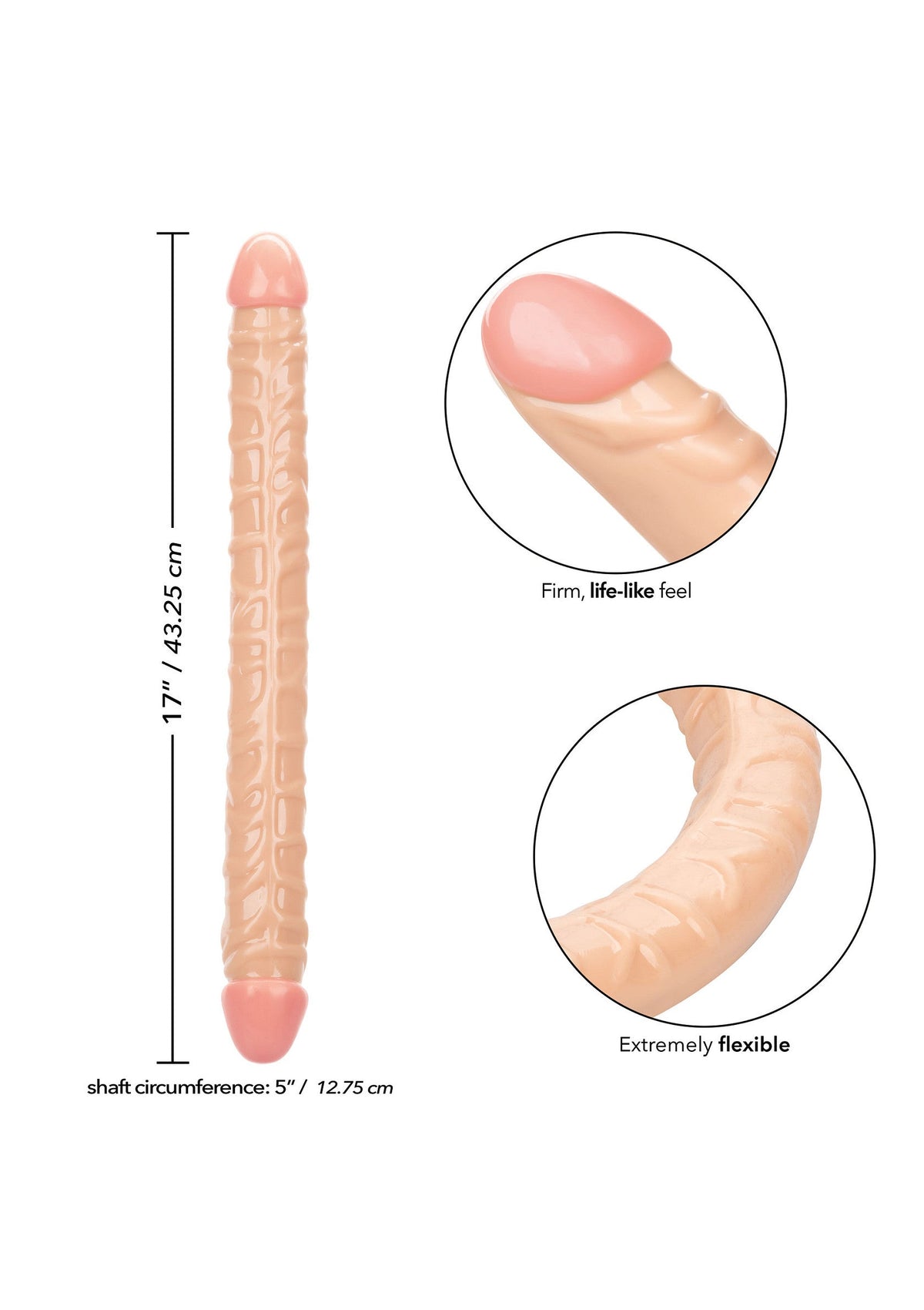 CalExotics Size Queen Double Dong 17 inch