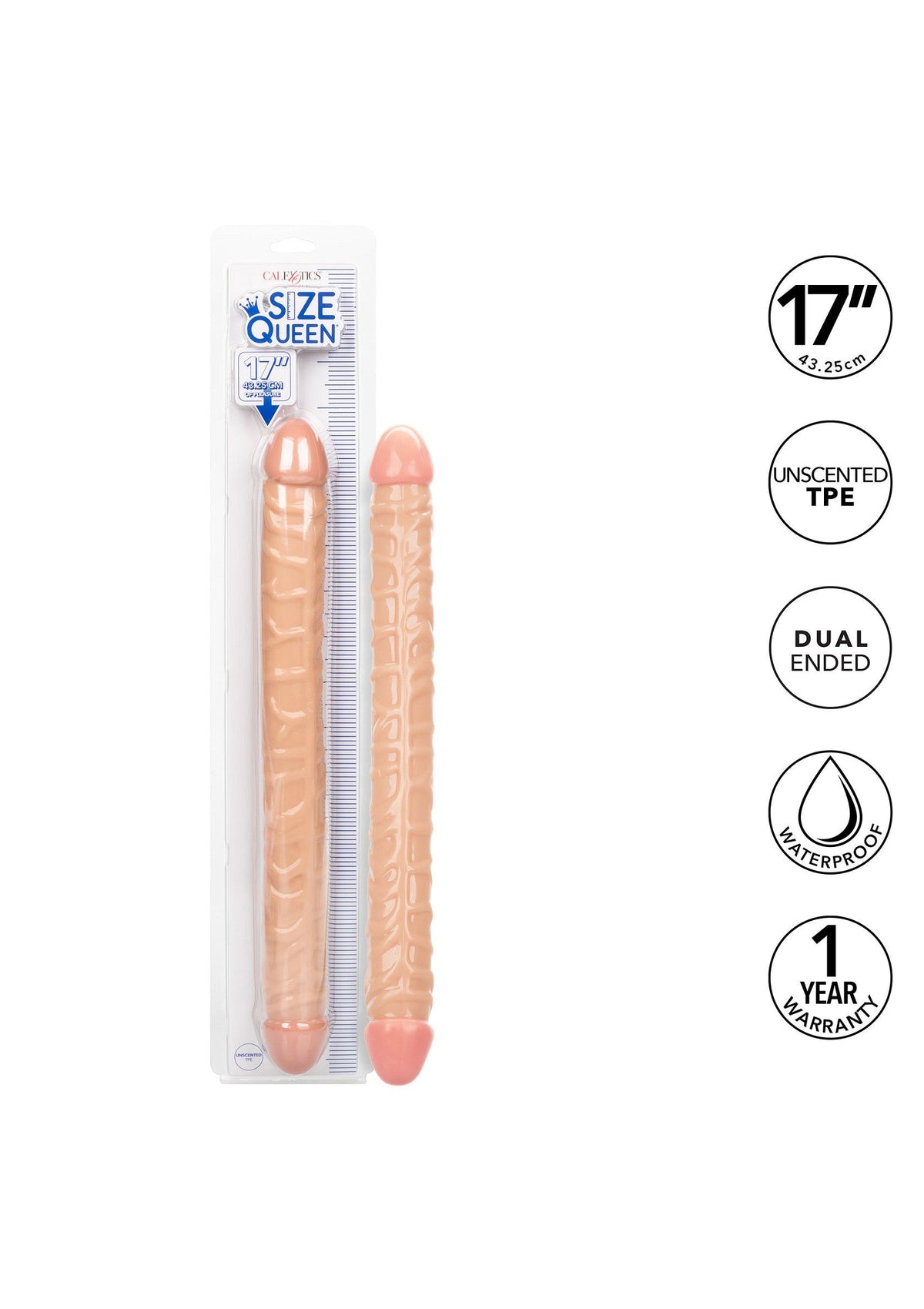 CalExotics Size Queen Double Dong 17 inch
