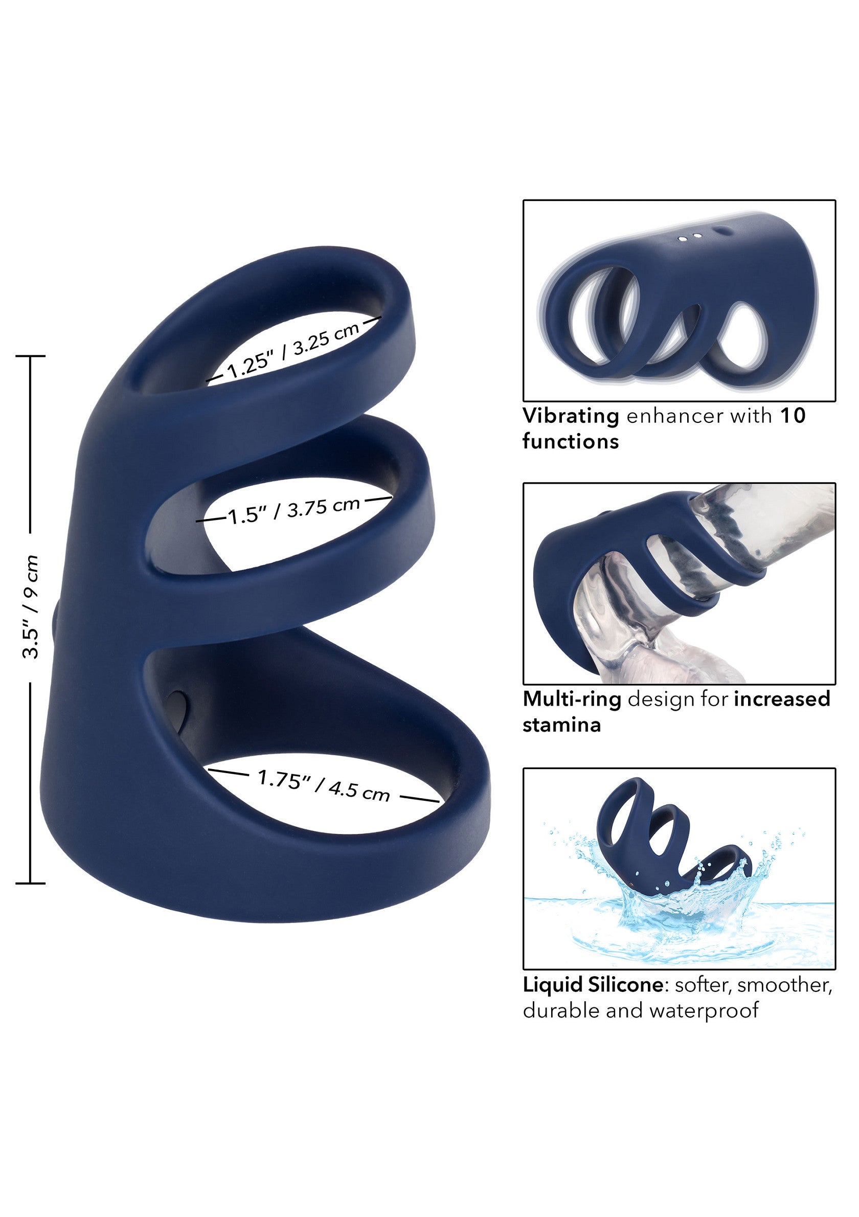 CalExotics Rechargeable Triple Cock Cage
