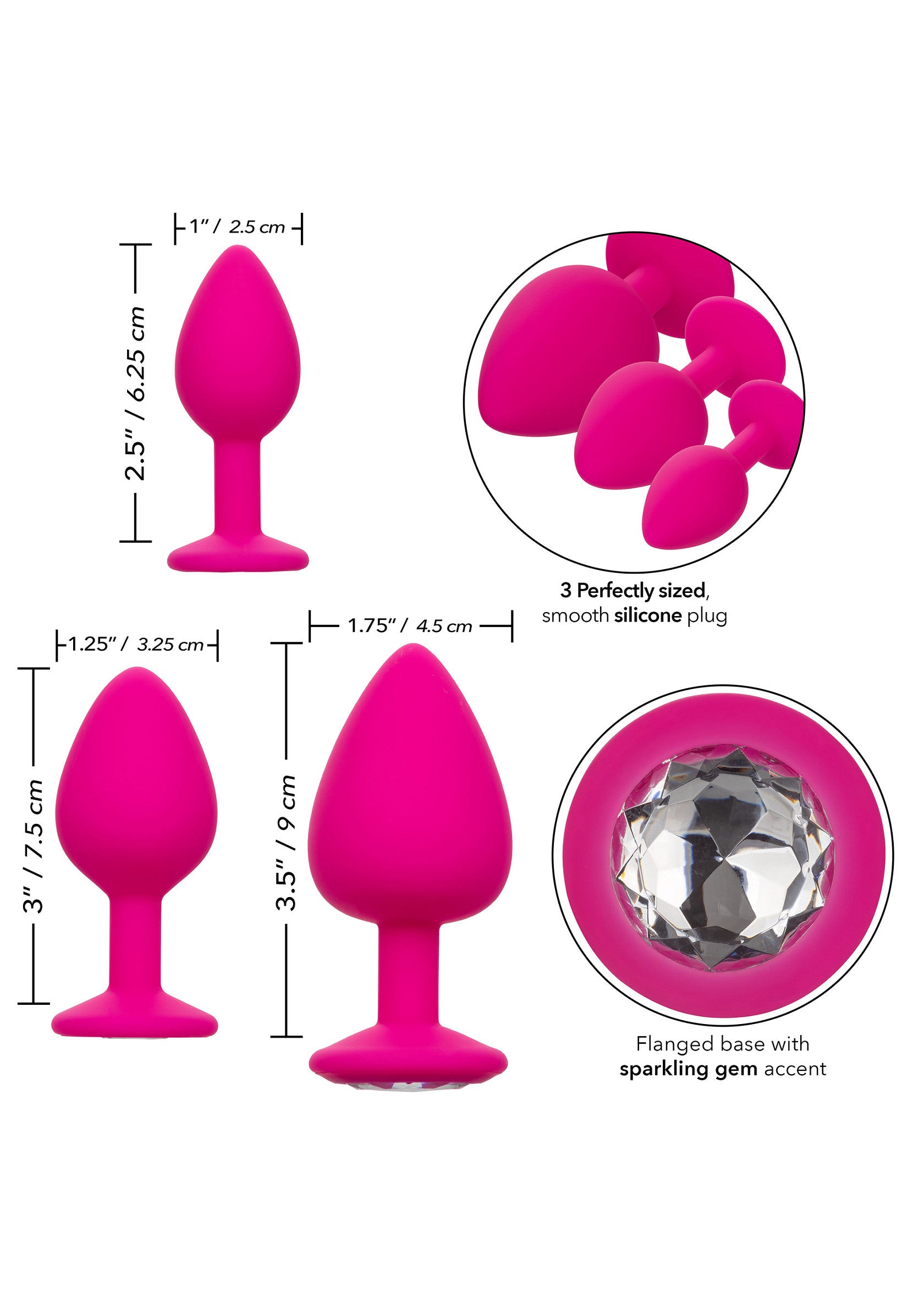CalExotics Cheeky Gems 3 pcs