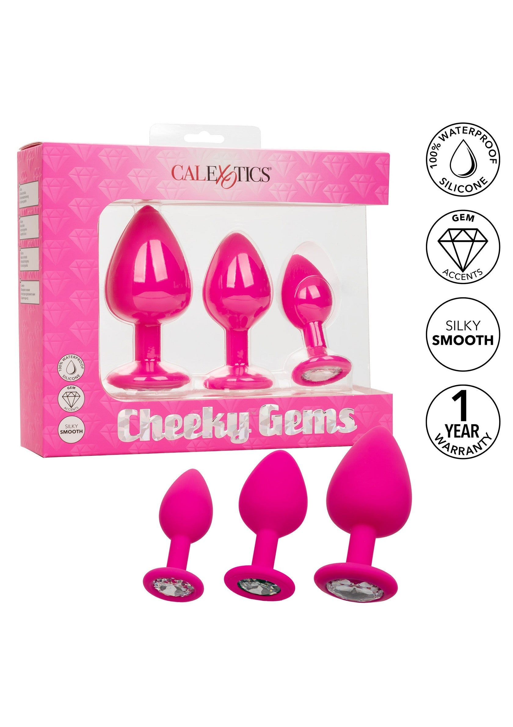 CalExotics Cheeky Gems 3 pcs