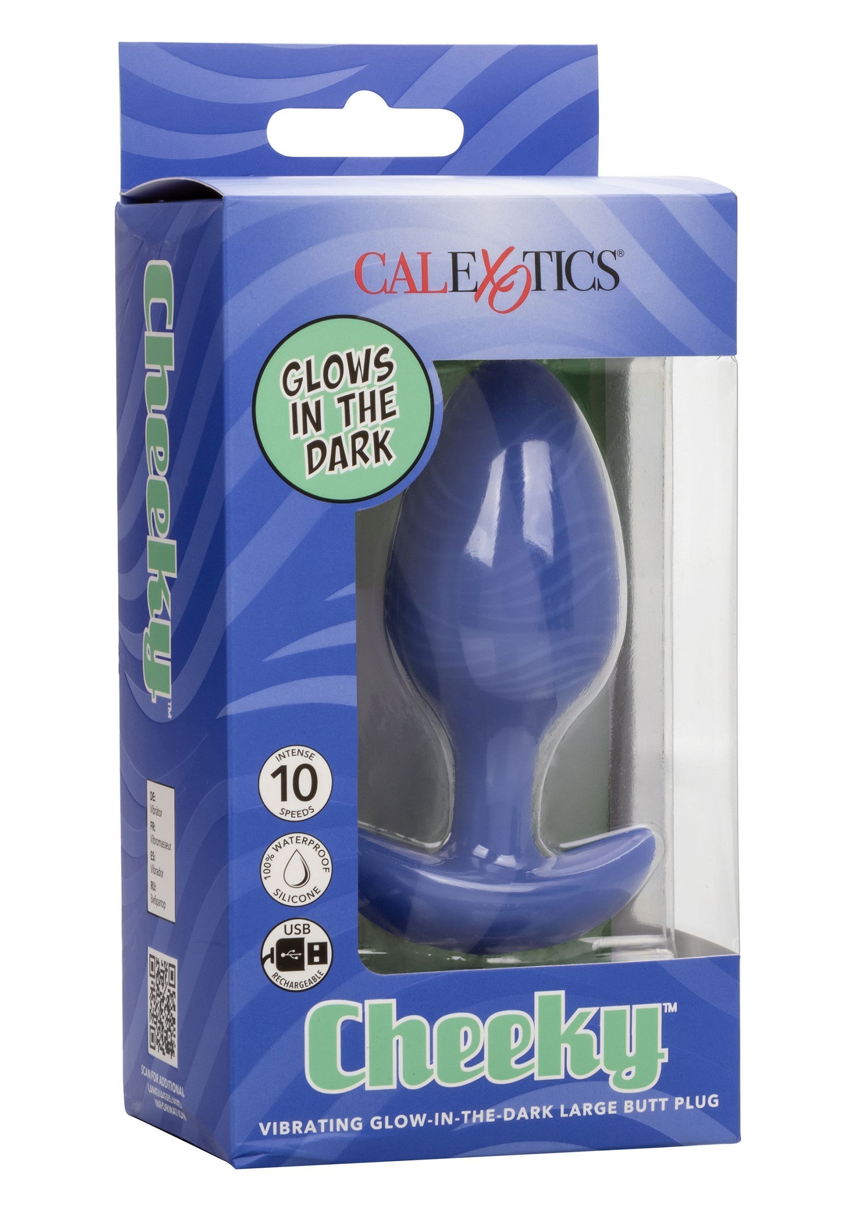 CalExotics Cheeky Glow Vibrating Plug L