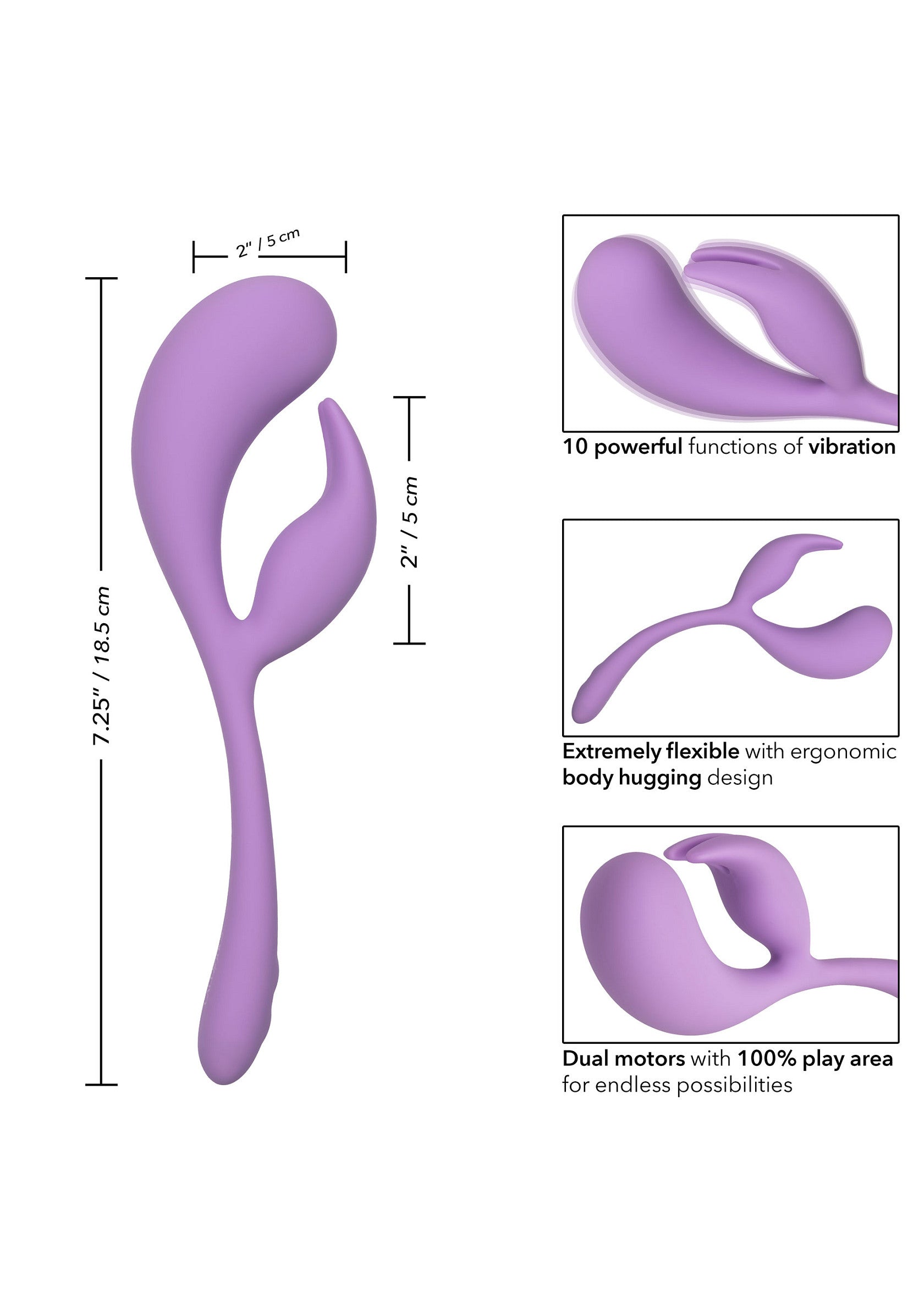 CalExotics Liquid Silicone Dual Flicker