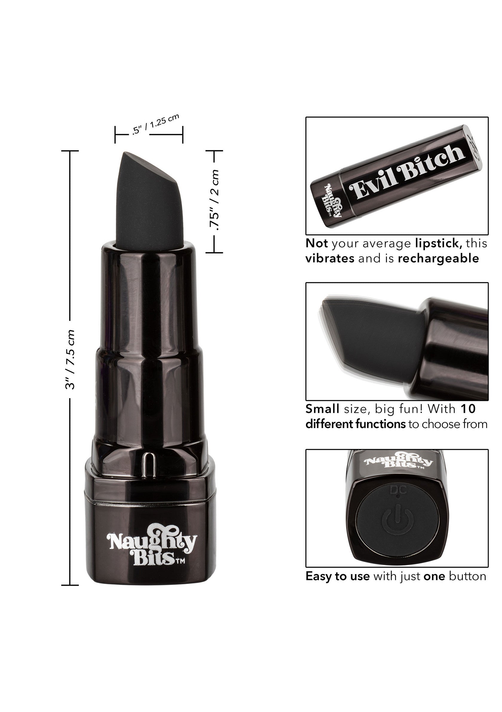 CalExotics Evil Bitch Lipstick Vibrator