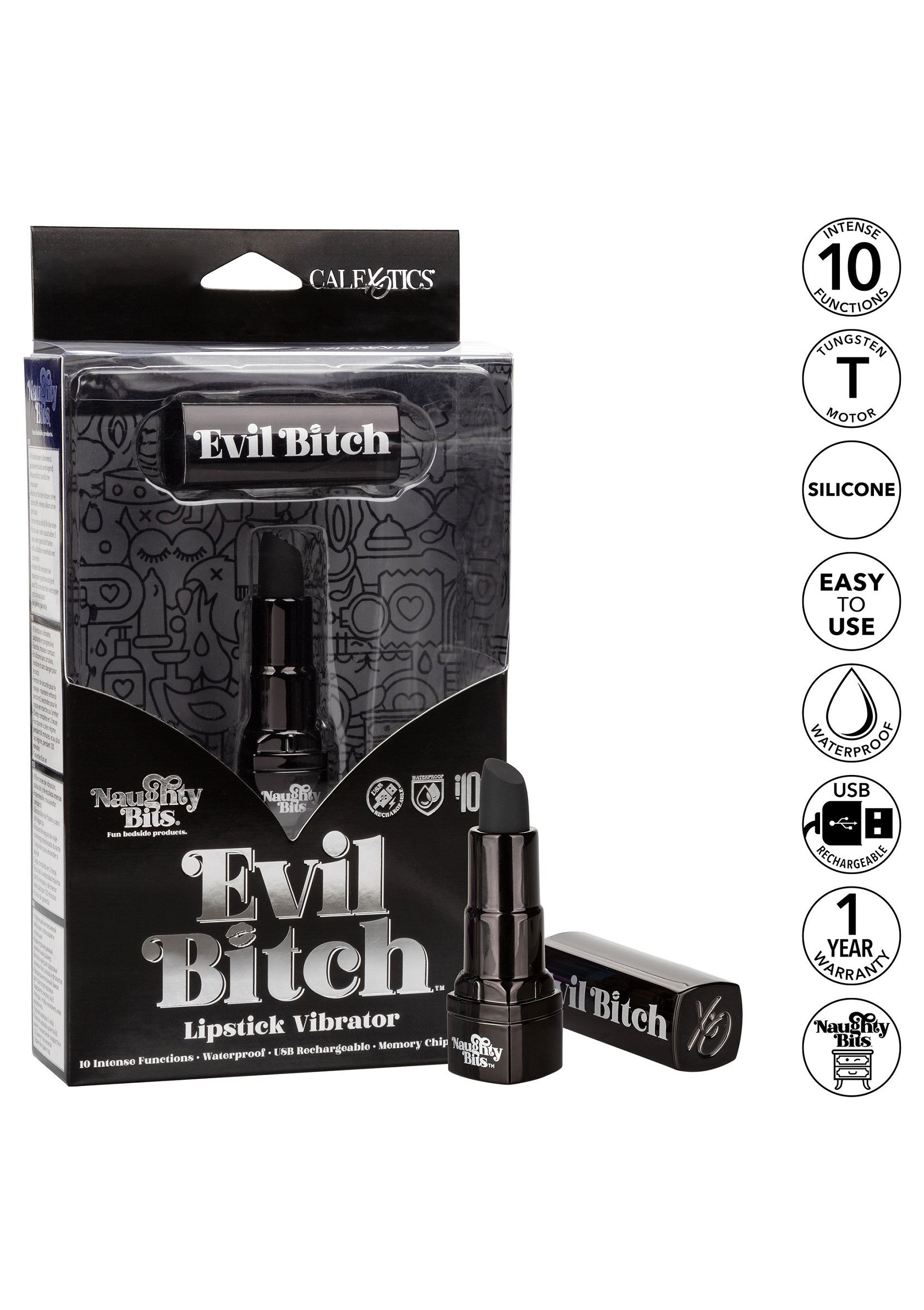 CalExotics Evil Bitch Lipstick Vibrator