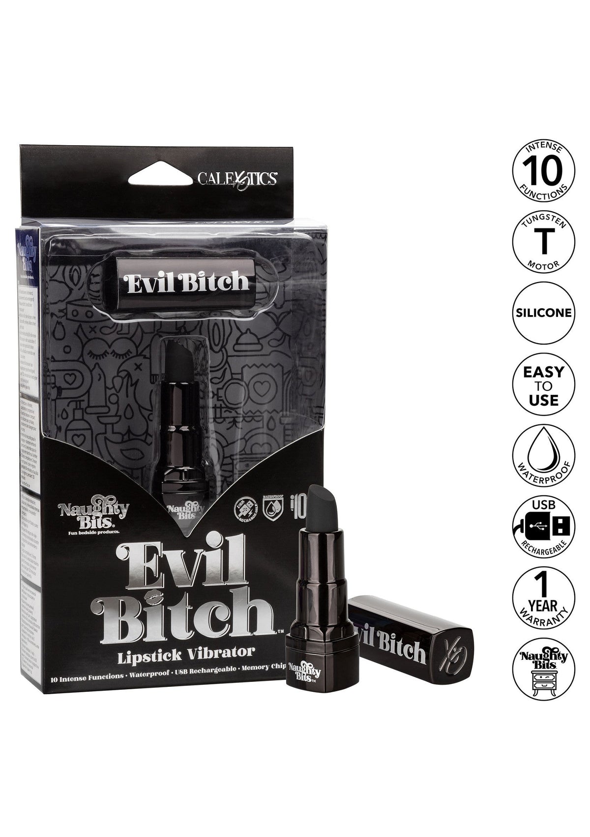 CalExotics Evil Bitch Lipstick Vibrator