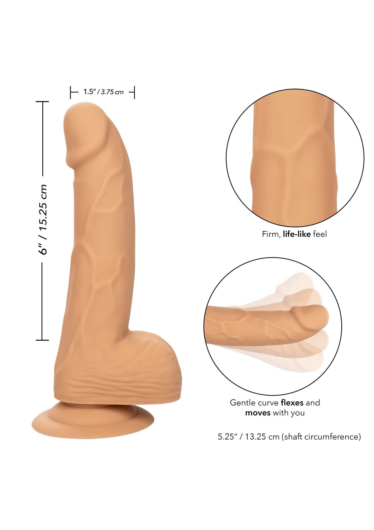 CalExotics Silicone Studs 6 inch
