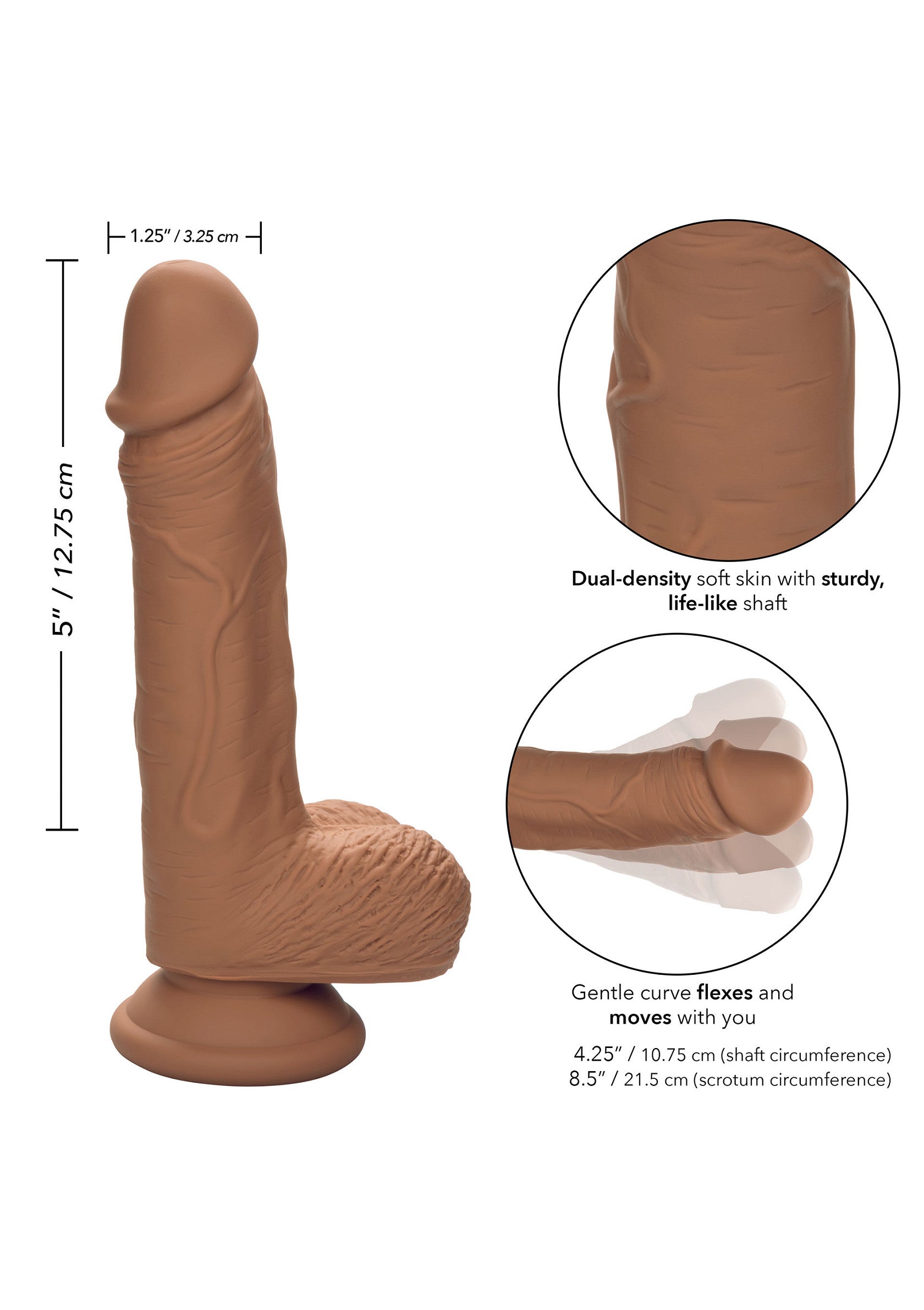 CalExotics Dual Density Silicone Stud 5 inch