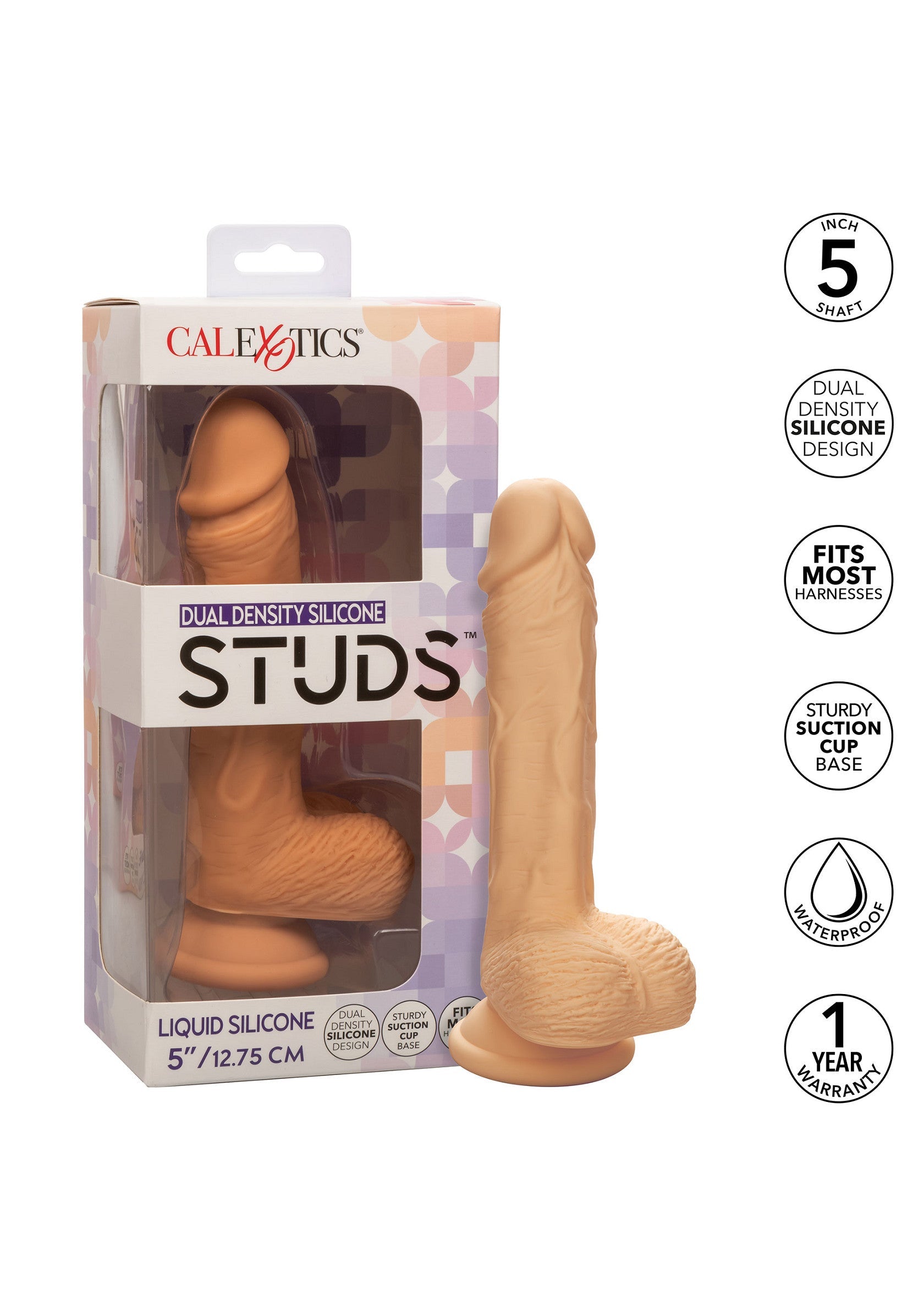 CalExotics Dual Density Silicone Stud 5 inch