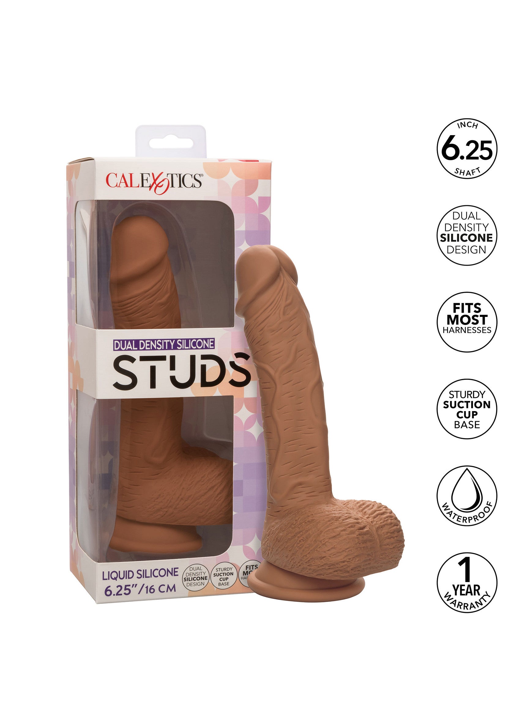 CalExotics Dual Density Silicone Stud 6.25 inch