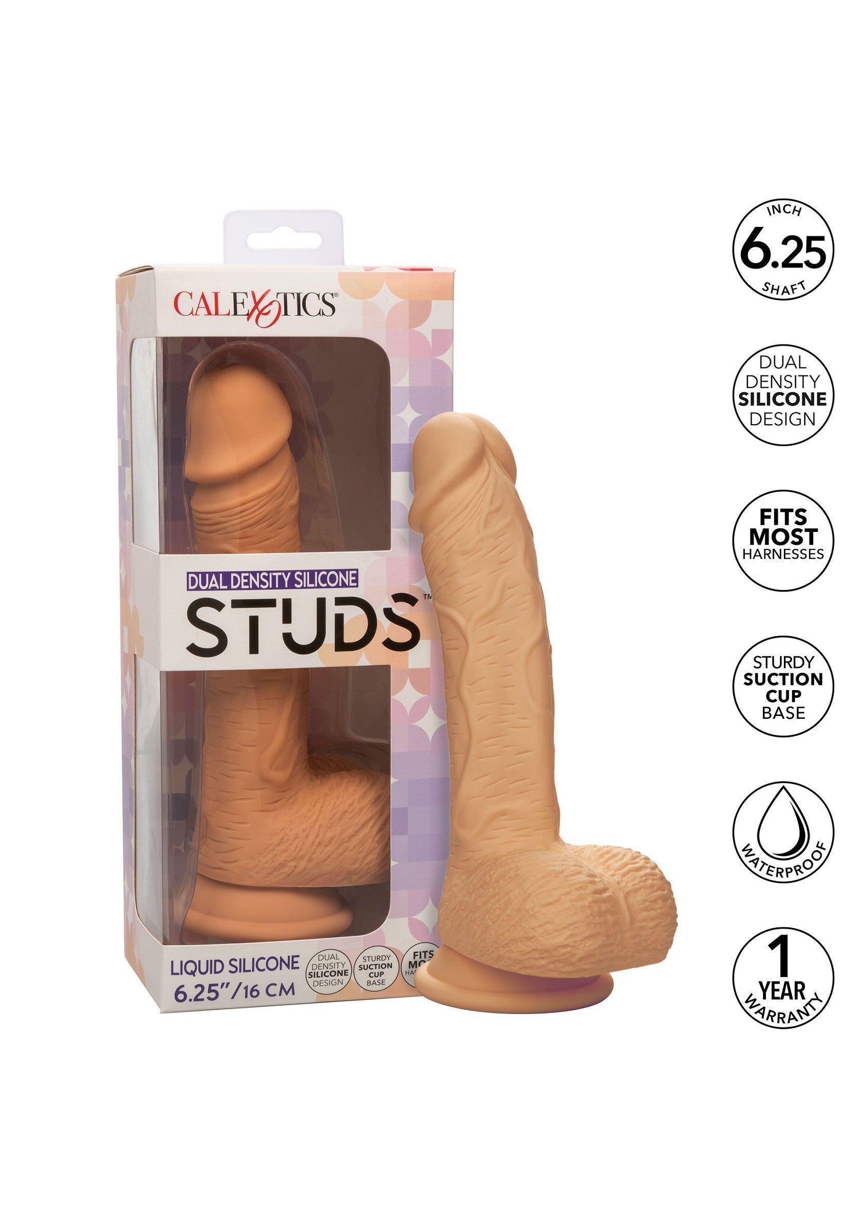 CalExotics Dual Density Silicone Stud 6.25 inch