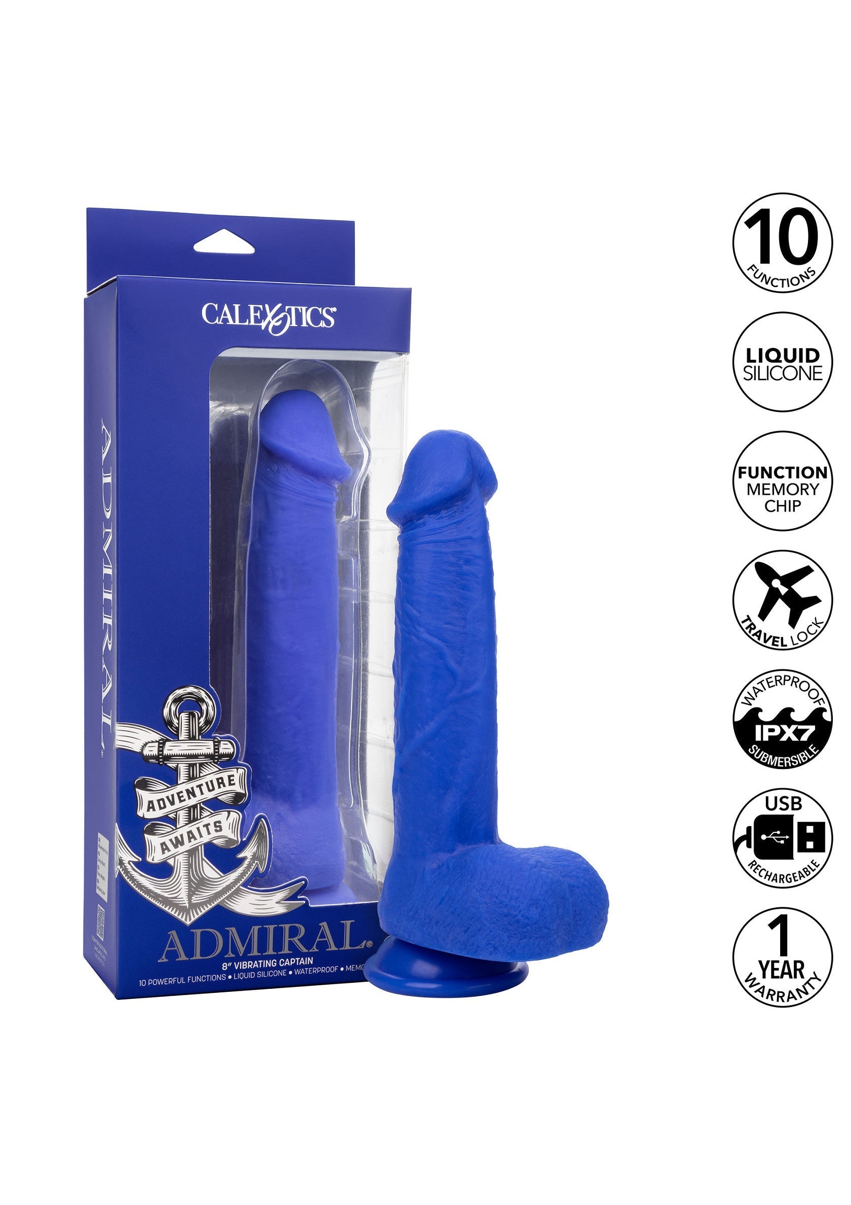 CalExotics Admiral 8 Vibrating Captain
